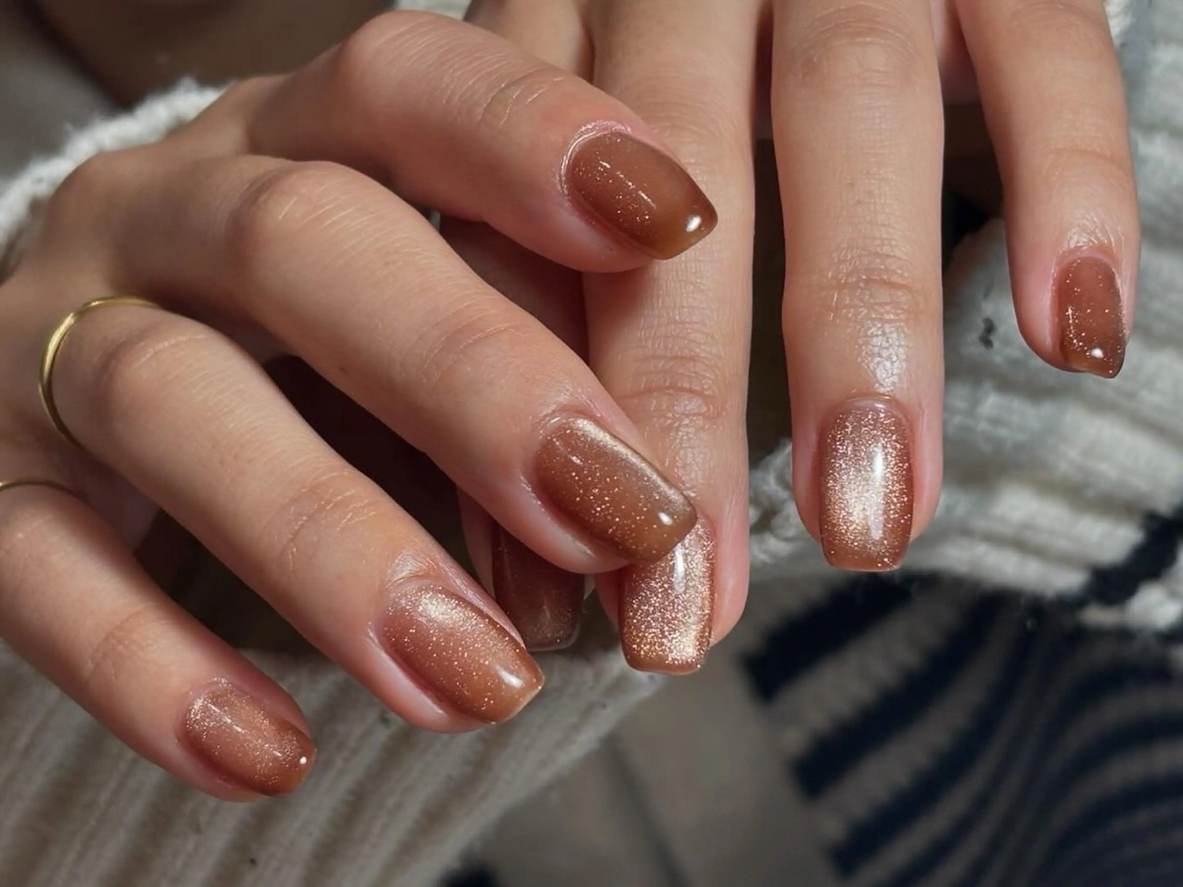 ネイル キラキラネイル ラメ(グリッター) ハンドネイル Elio所属・Elio 国泰寺のネイルデザイン