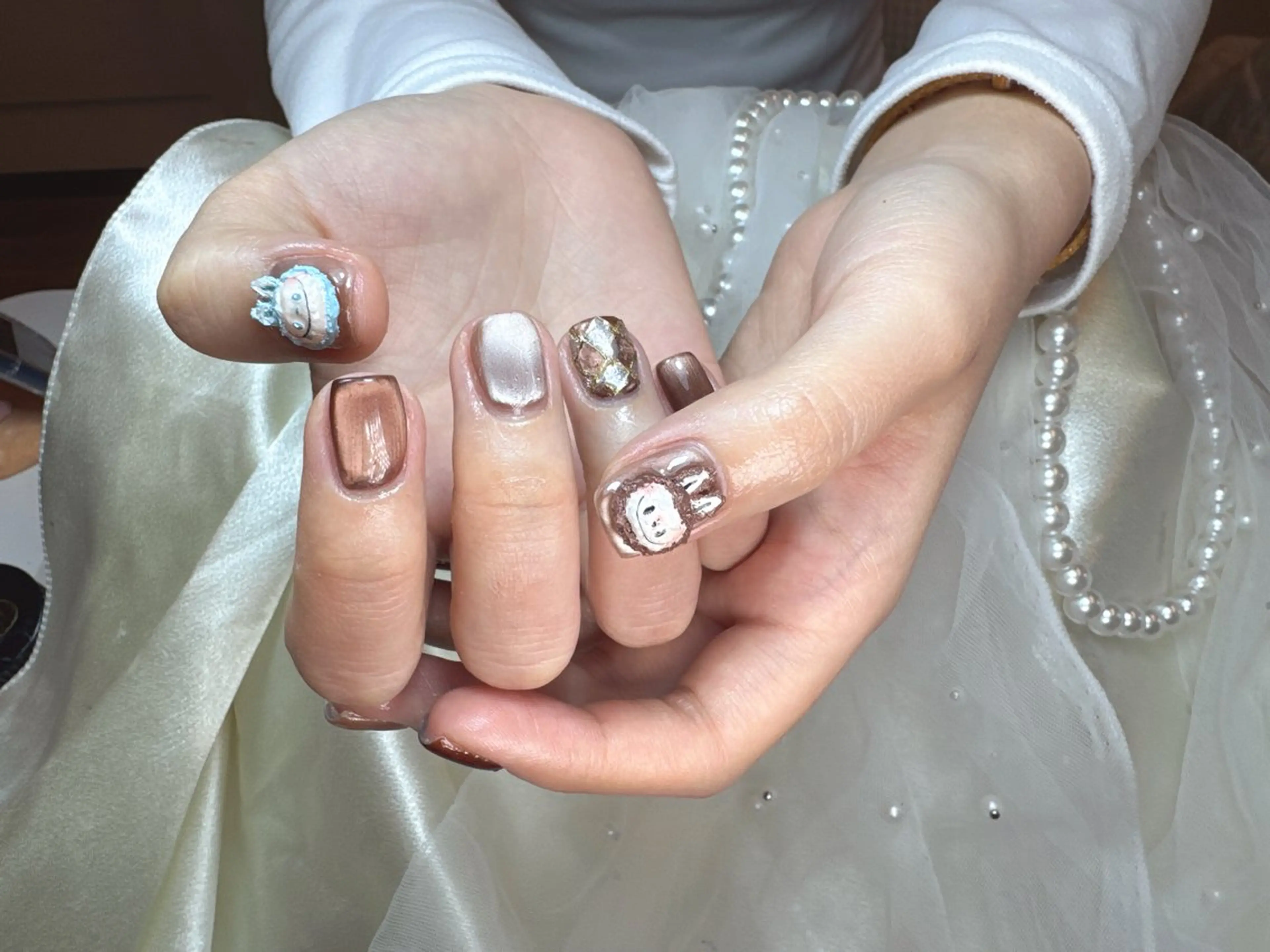 ネイル アートネイル 持ち込み ハンドネイル リセス 高田馬場のネイルデザイン