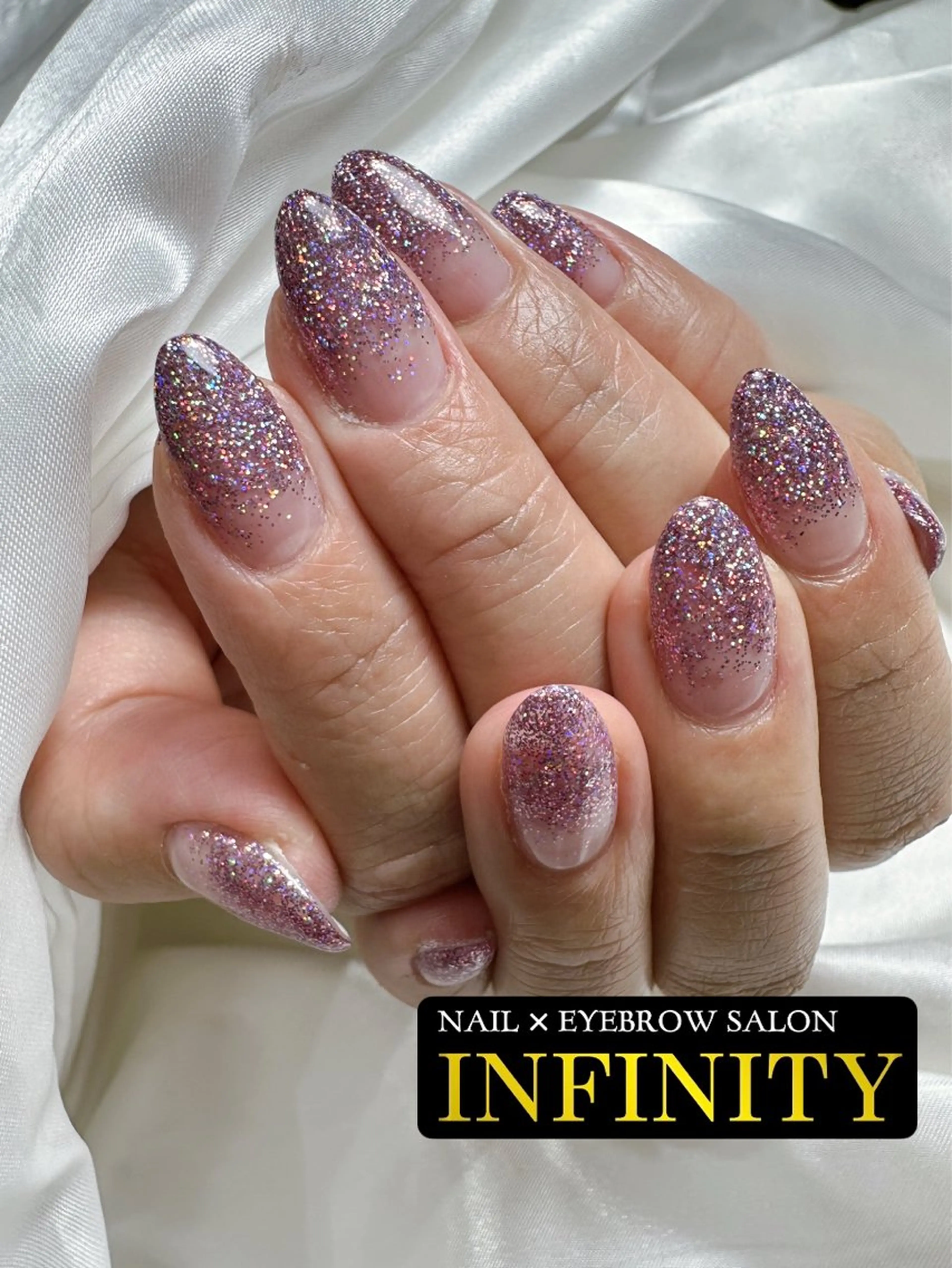 ネイル グラデーション ラメ(グリッター) ラメグラデーション INFINITY所属・INFINITY 💎のネイルデザイン