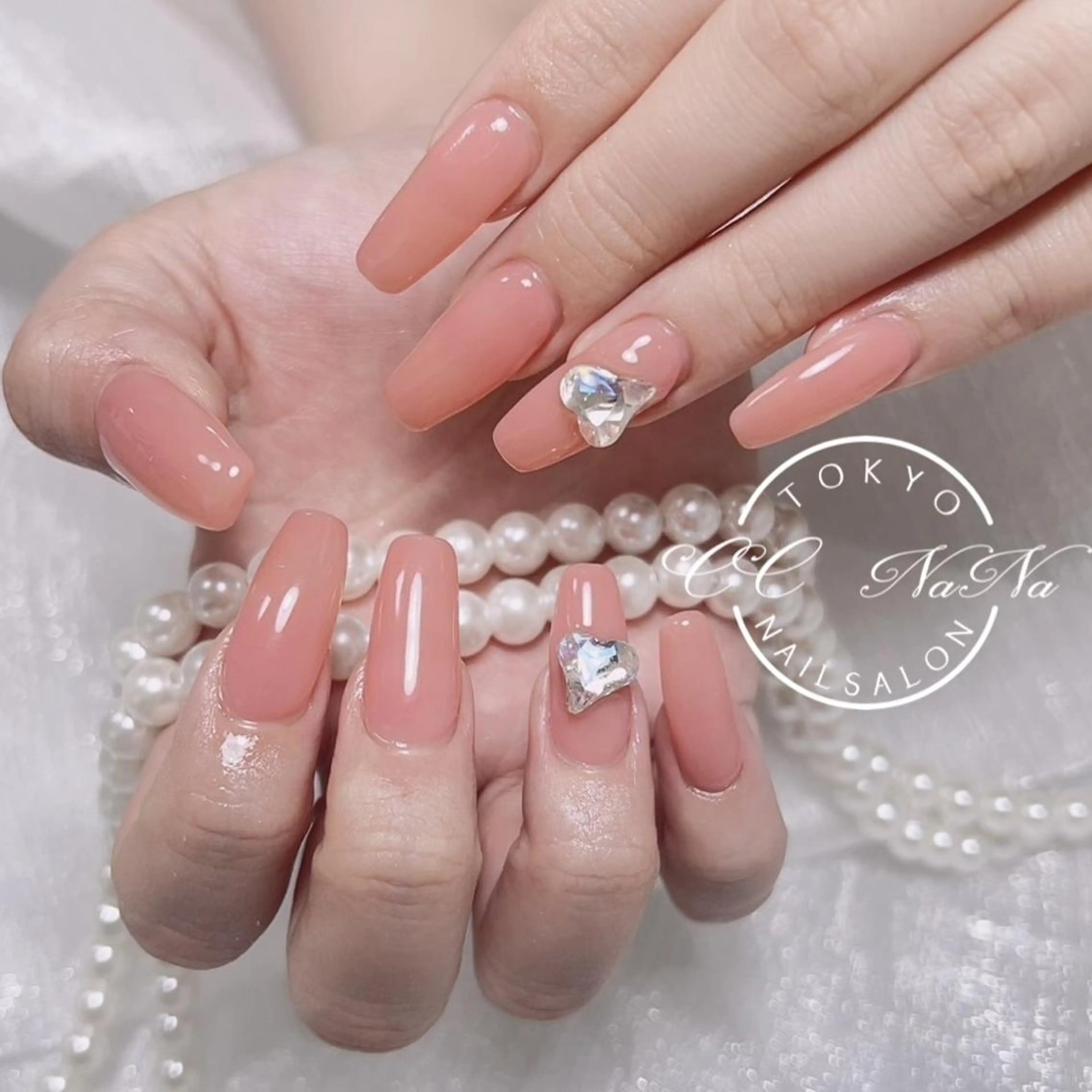 ネイル スカルプネイル ハンドネイル 💎CC・NaNa 韓国風ネイル🌙のネイルデザイン