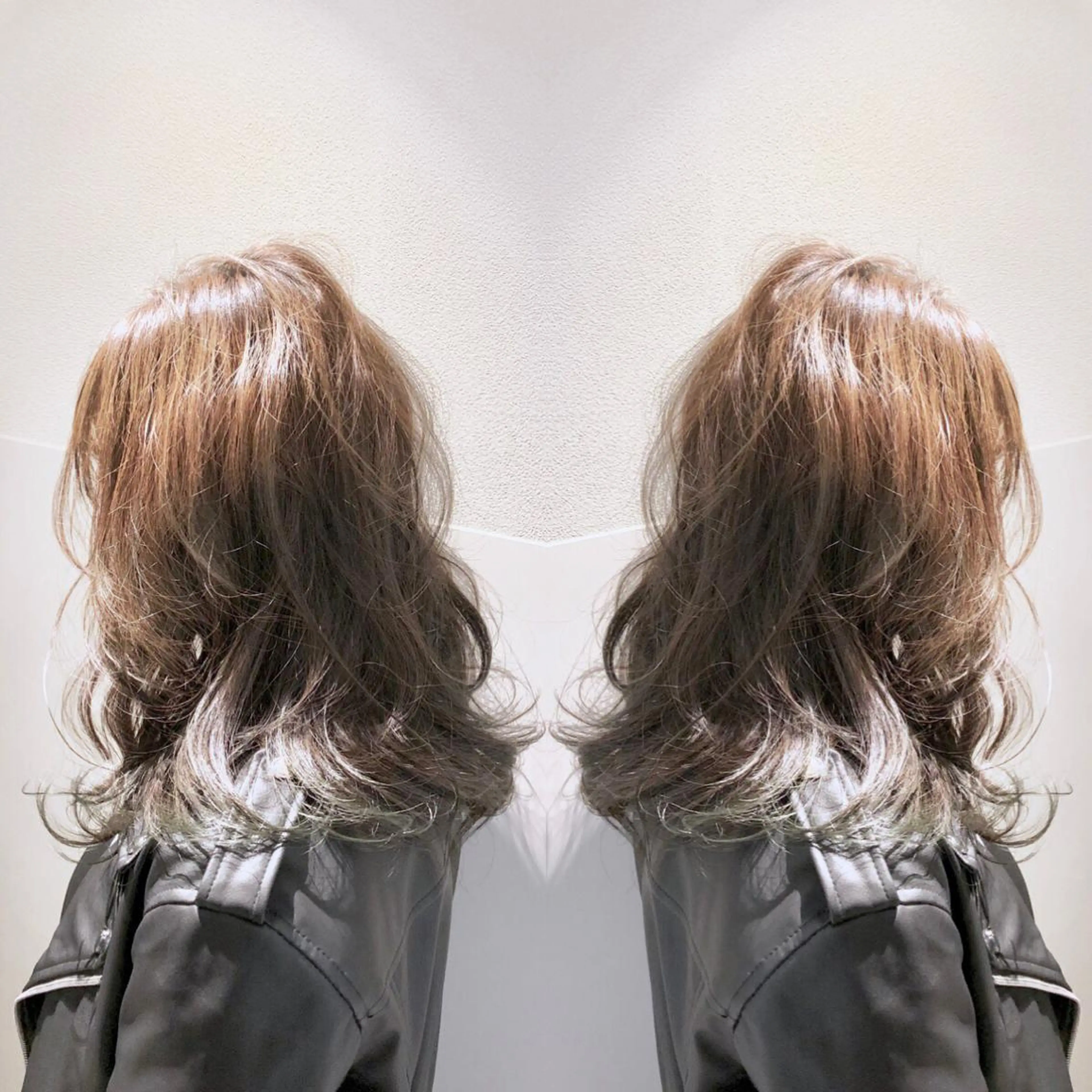 セミロング カラー パーマ ヘアアレンジ tocca所属・毎月通える価格♪ 杉本真基のヘアスタイル