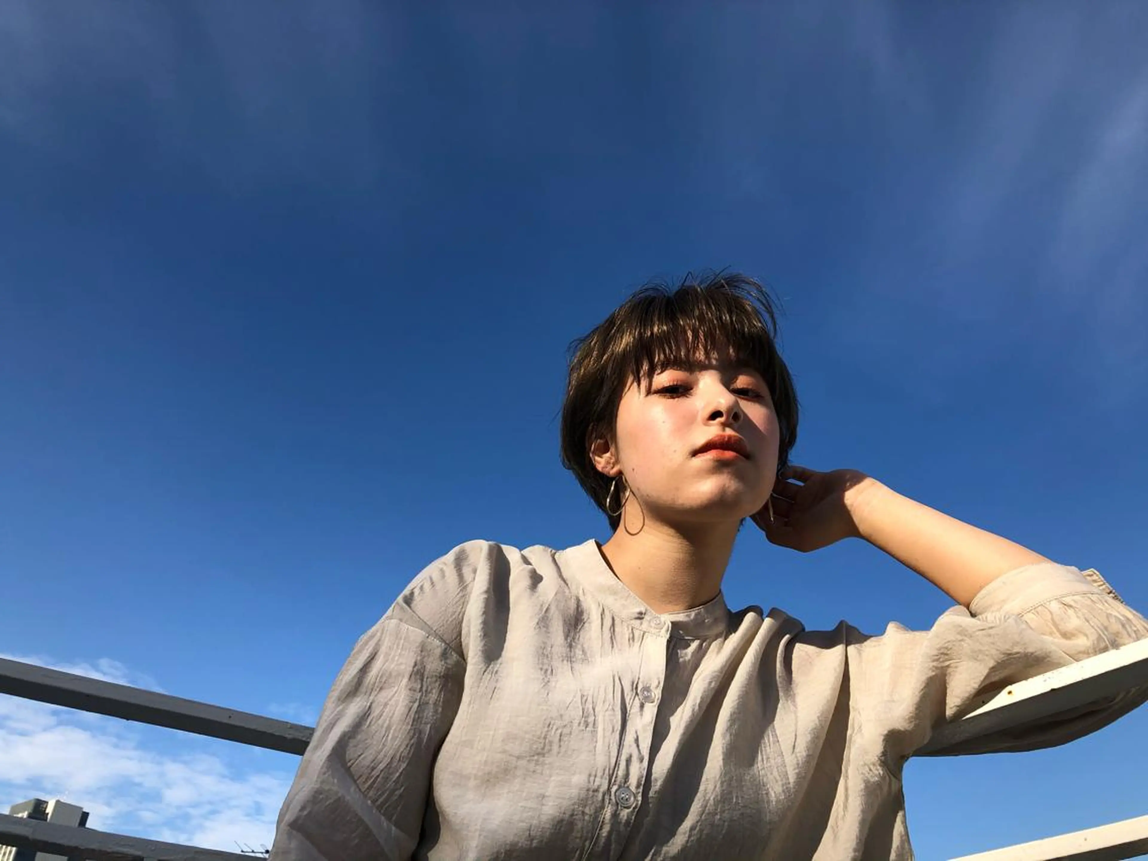 ショート パーソナルカラー 藤本夢のヘアスタイル