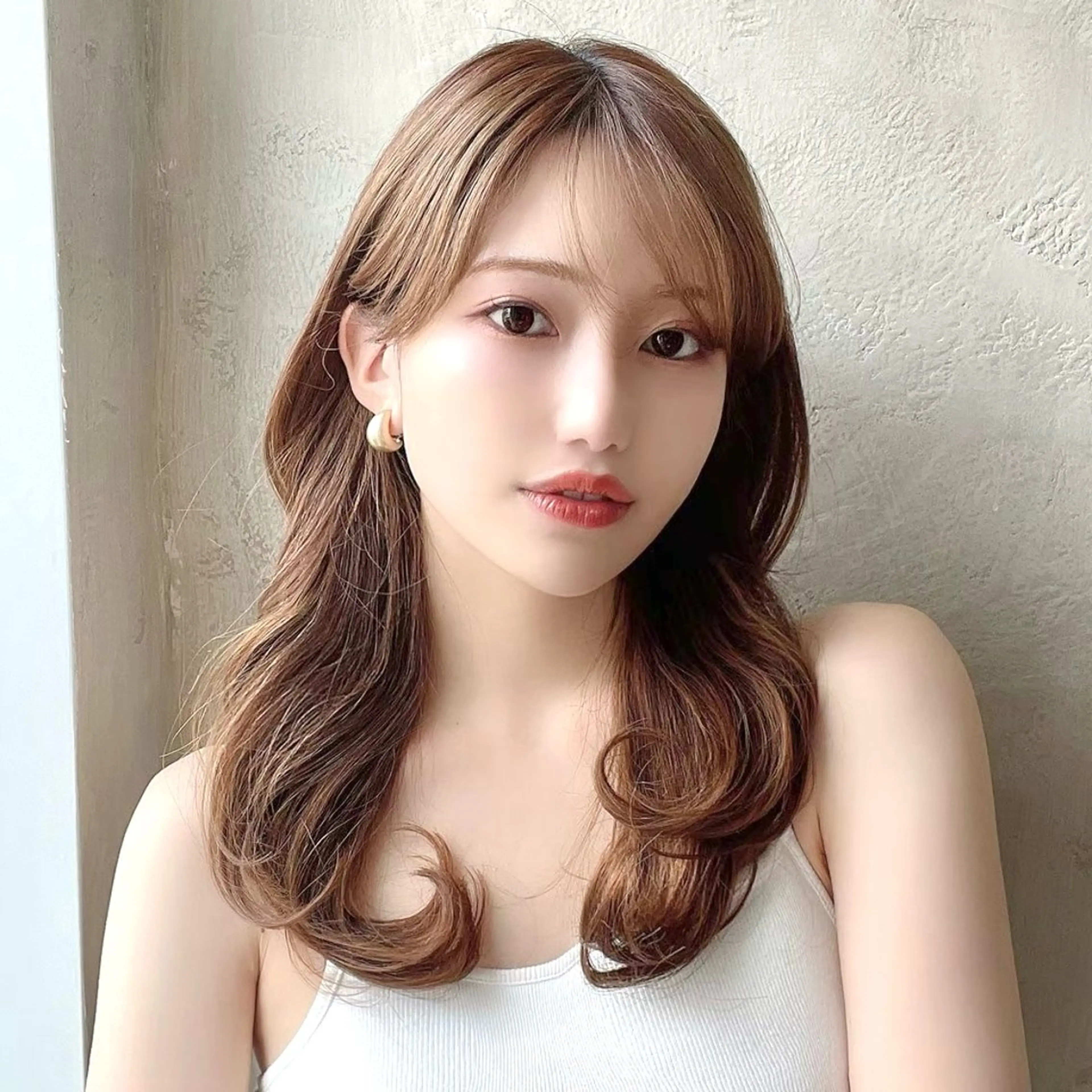 セミロング カラー ベージュカラー 透明感カラー くびれヘア 顔周りカット ハイレイヤー カット ヘアカラー トリートメント 💫レイヤーカット 💫木原佑璃香のヘアスタイル