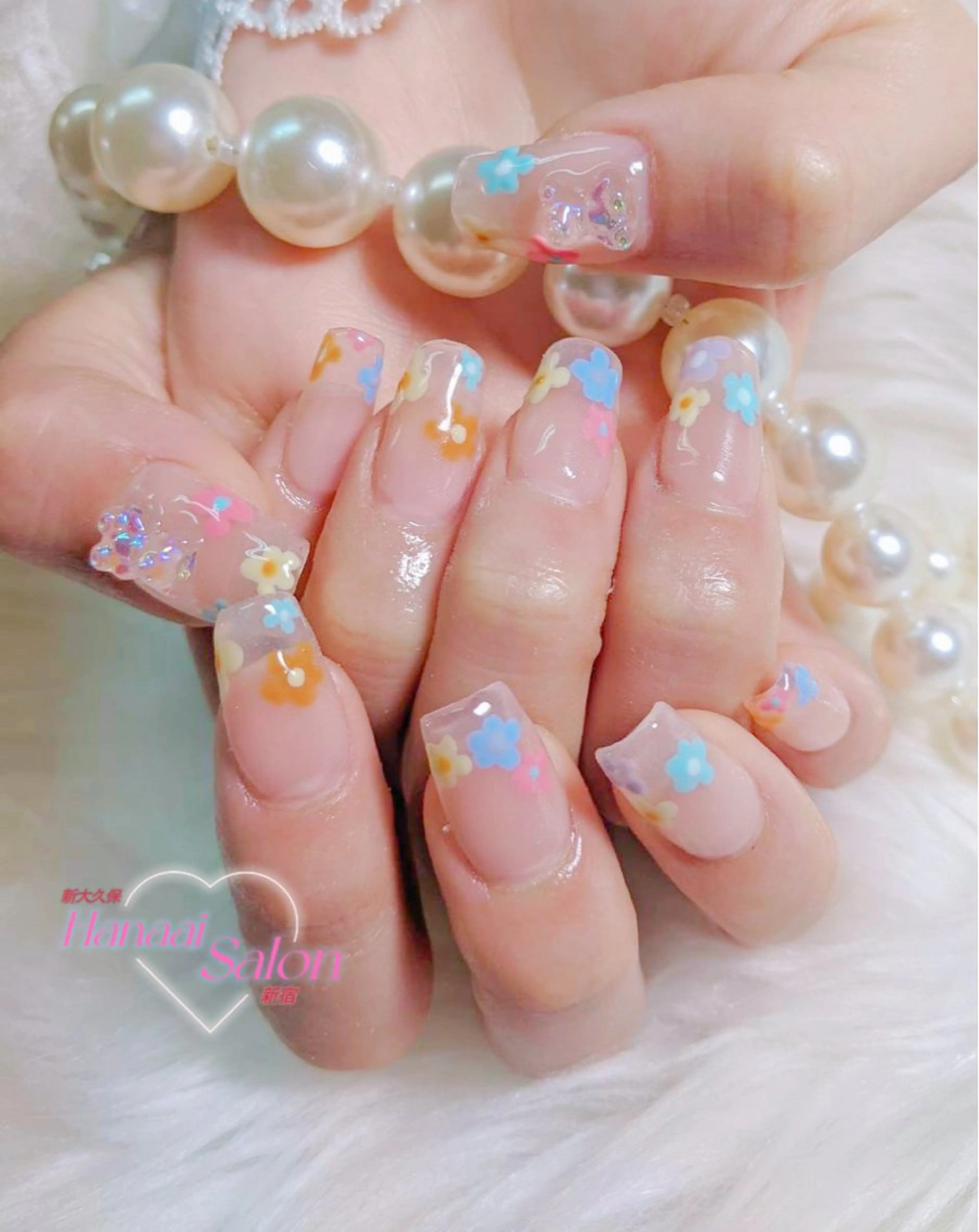 ミディアム ハンドネイル Hanaai salon あまねのネイルデザイン