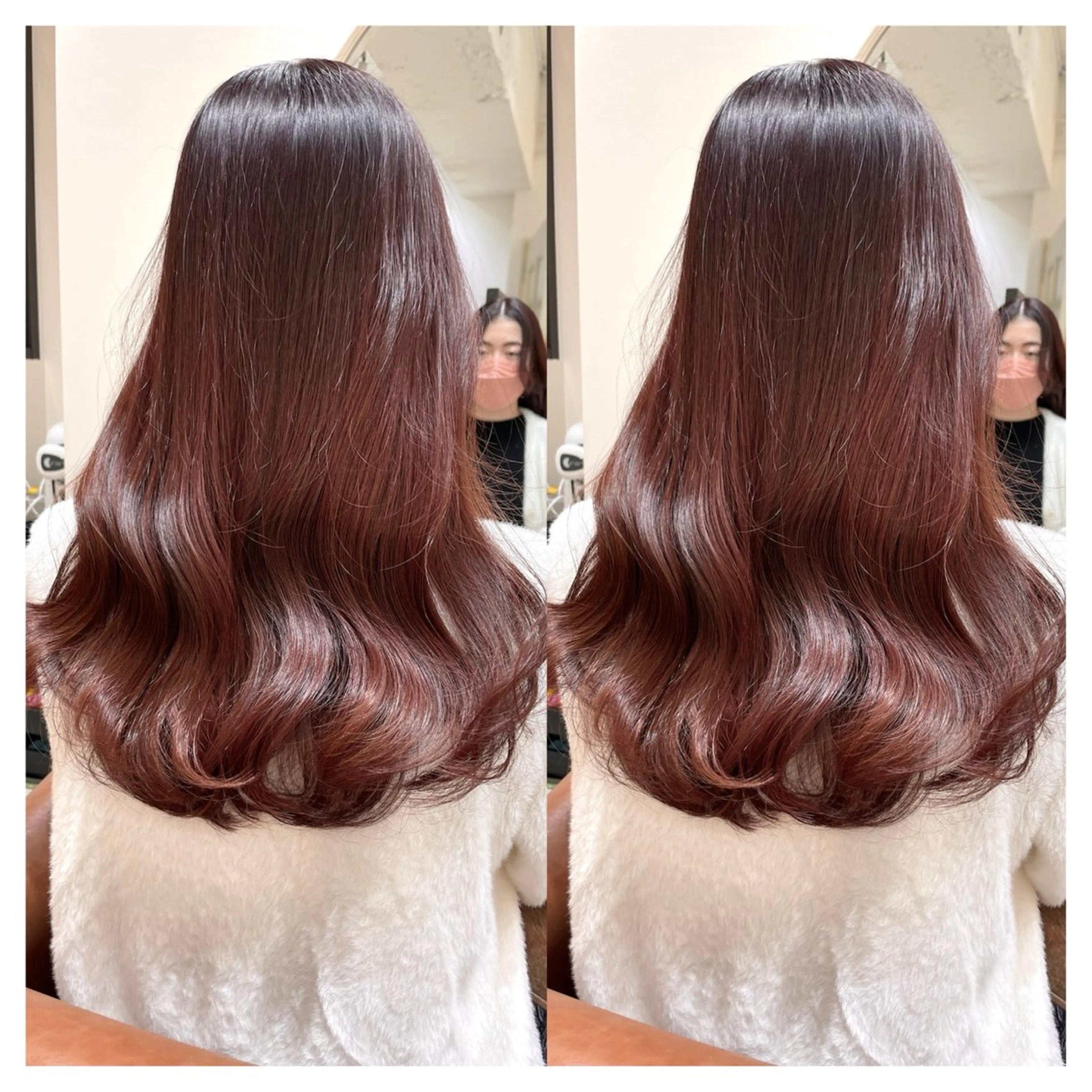 セミロング カラー カット ヘアカラー トリートメント 村山 茉衣のヘアスタイル
