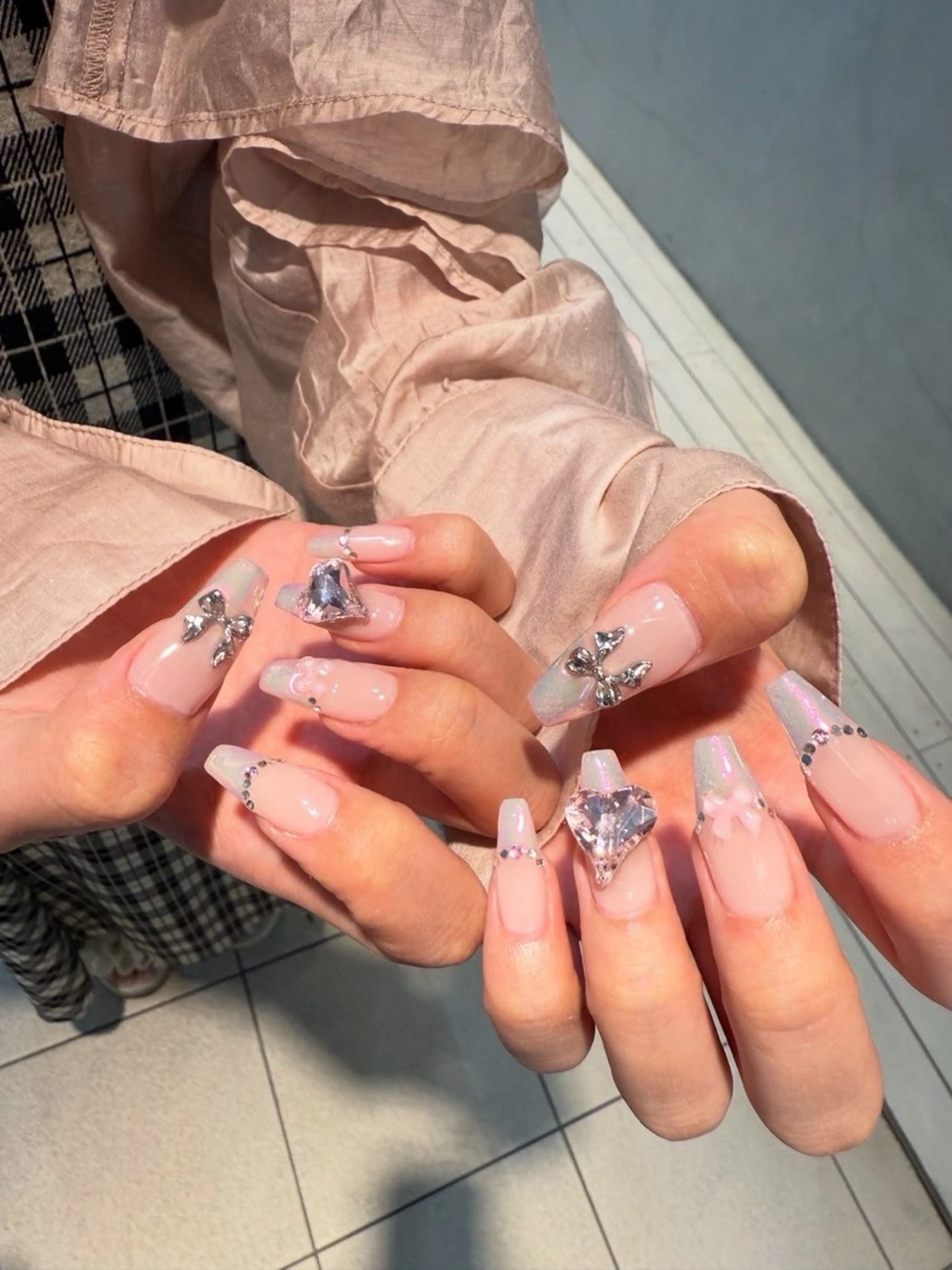 オフなし10本長さだしアート(チップ)の写真