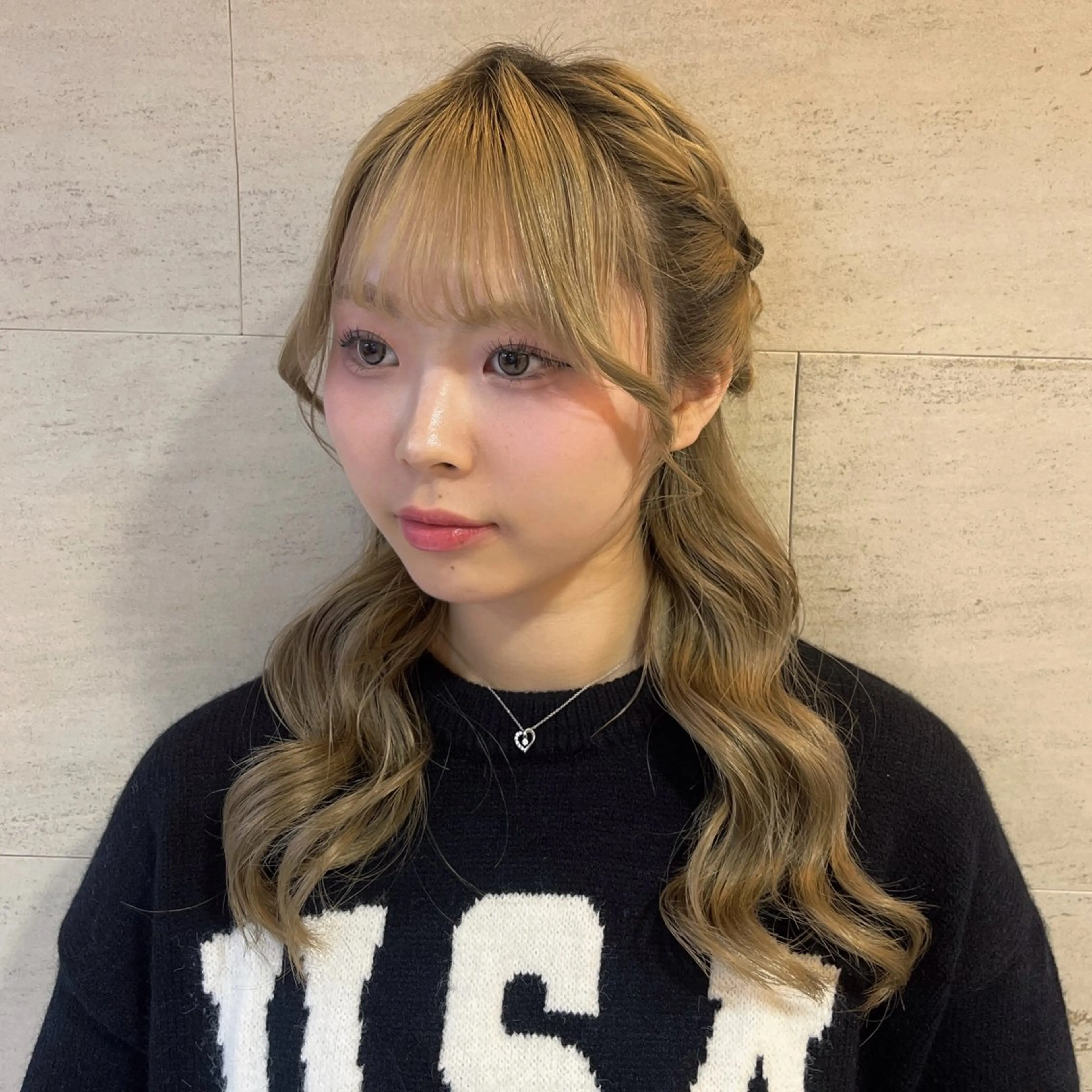 【🍀Rina限定🎀】フルメイク＋ヘアセット(スキンケア込，アップスタイルやハーフアップなどもOK👌🏻 ̖́-︎)の写真