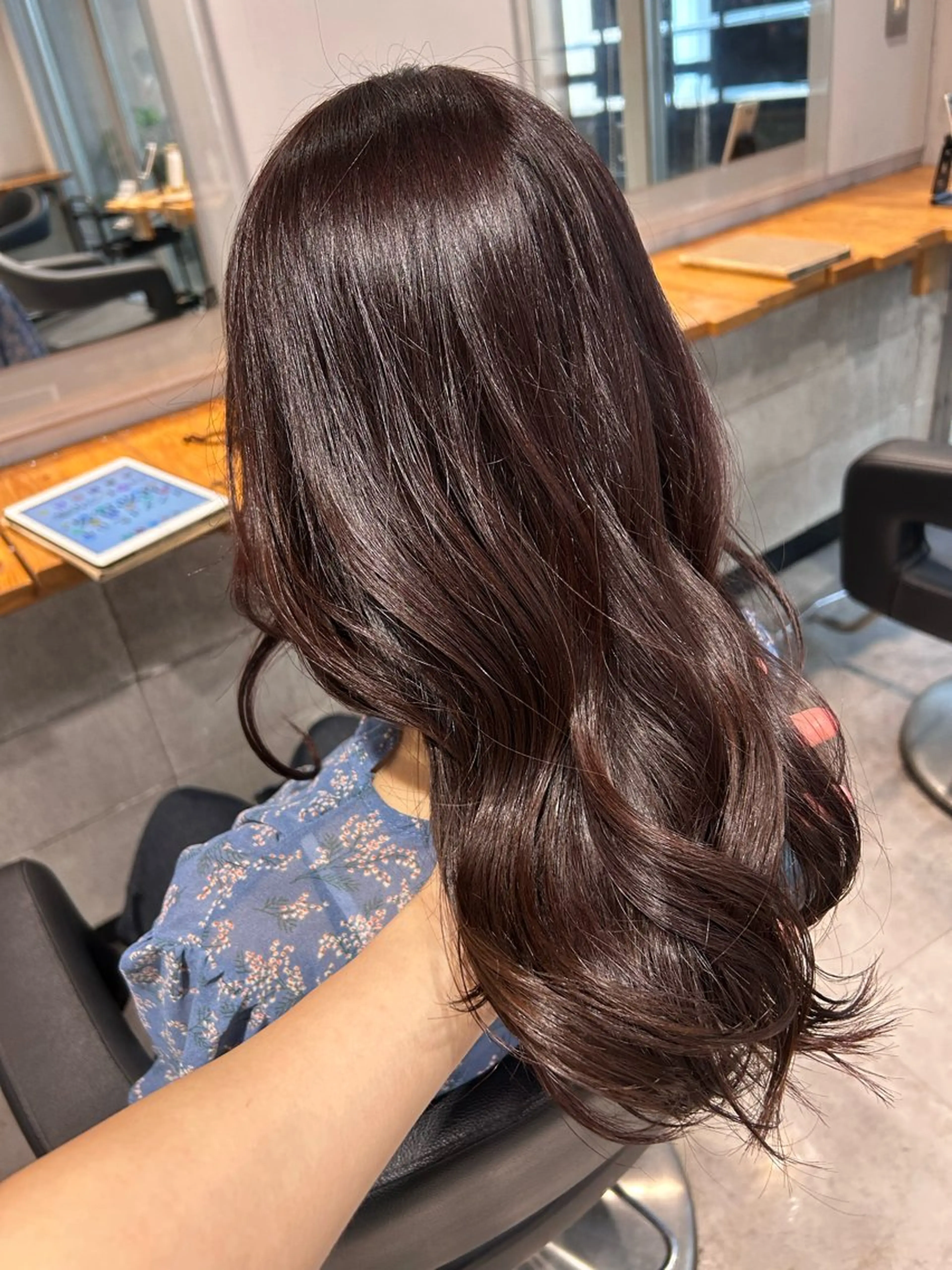 ロング カット ヘアカラー ヘッドスパ 韓国Style♡ Nanami🇰🇷のヘアスタイル