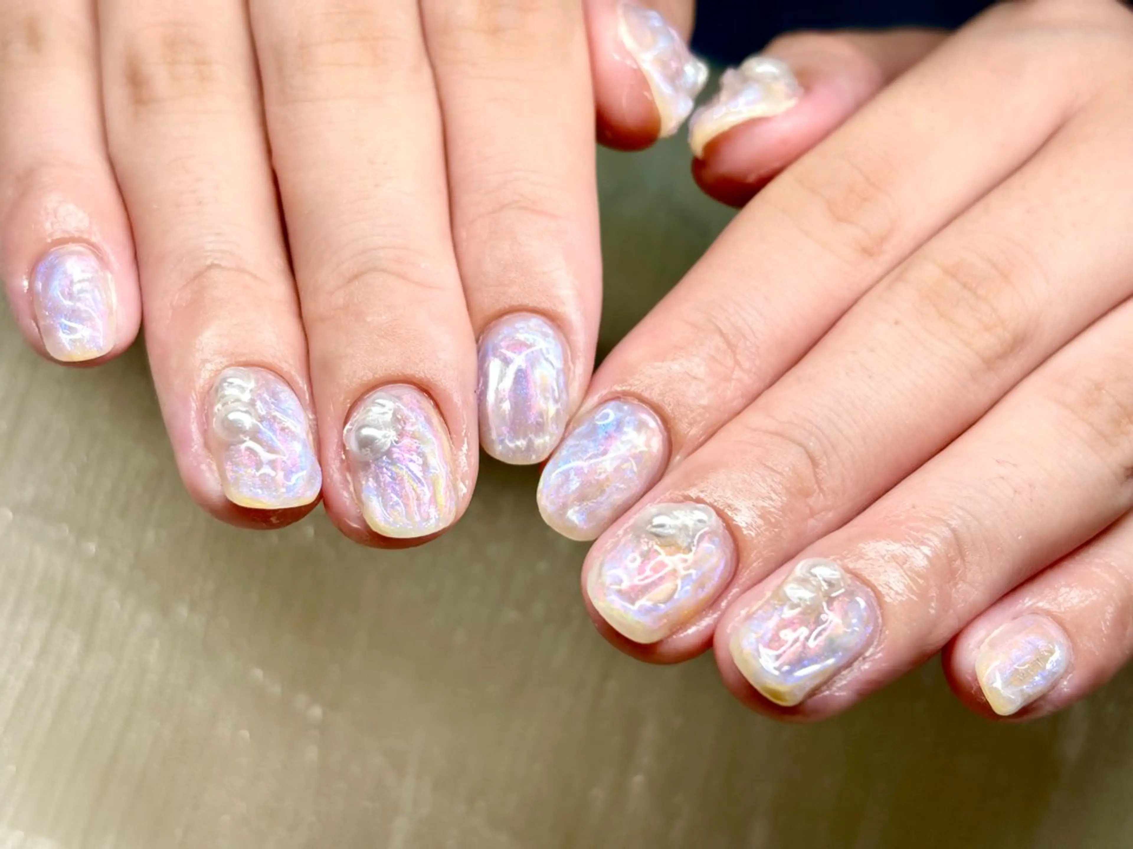 ネイル ニュアンスネイル 春ネイル N.KIRARI hanaのネイルデザイン