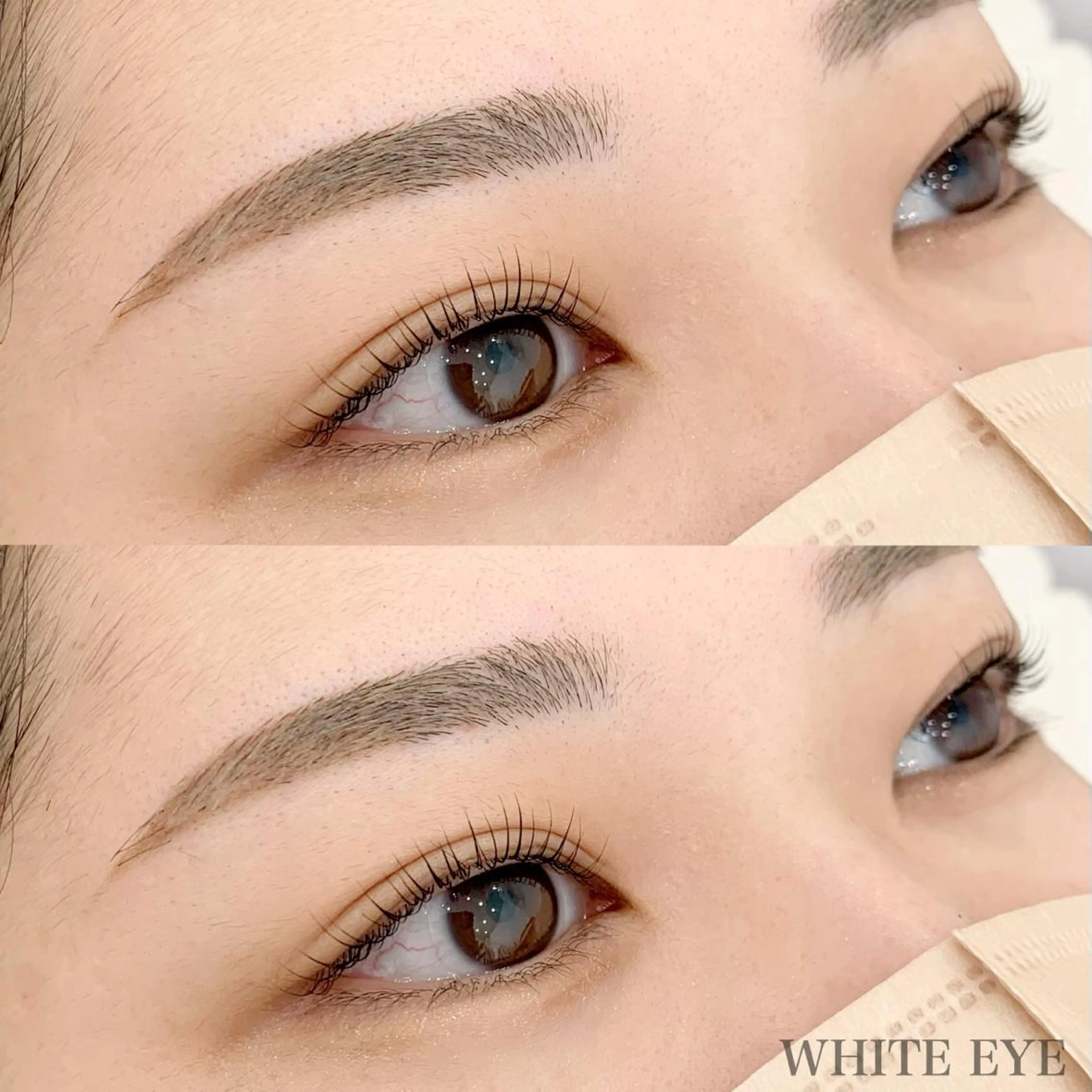 マツエク・マツパ アイブロウ マツパ WHITE EYE 🤍Mayukaのマツエク・マツパデザイン