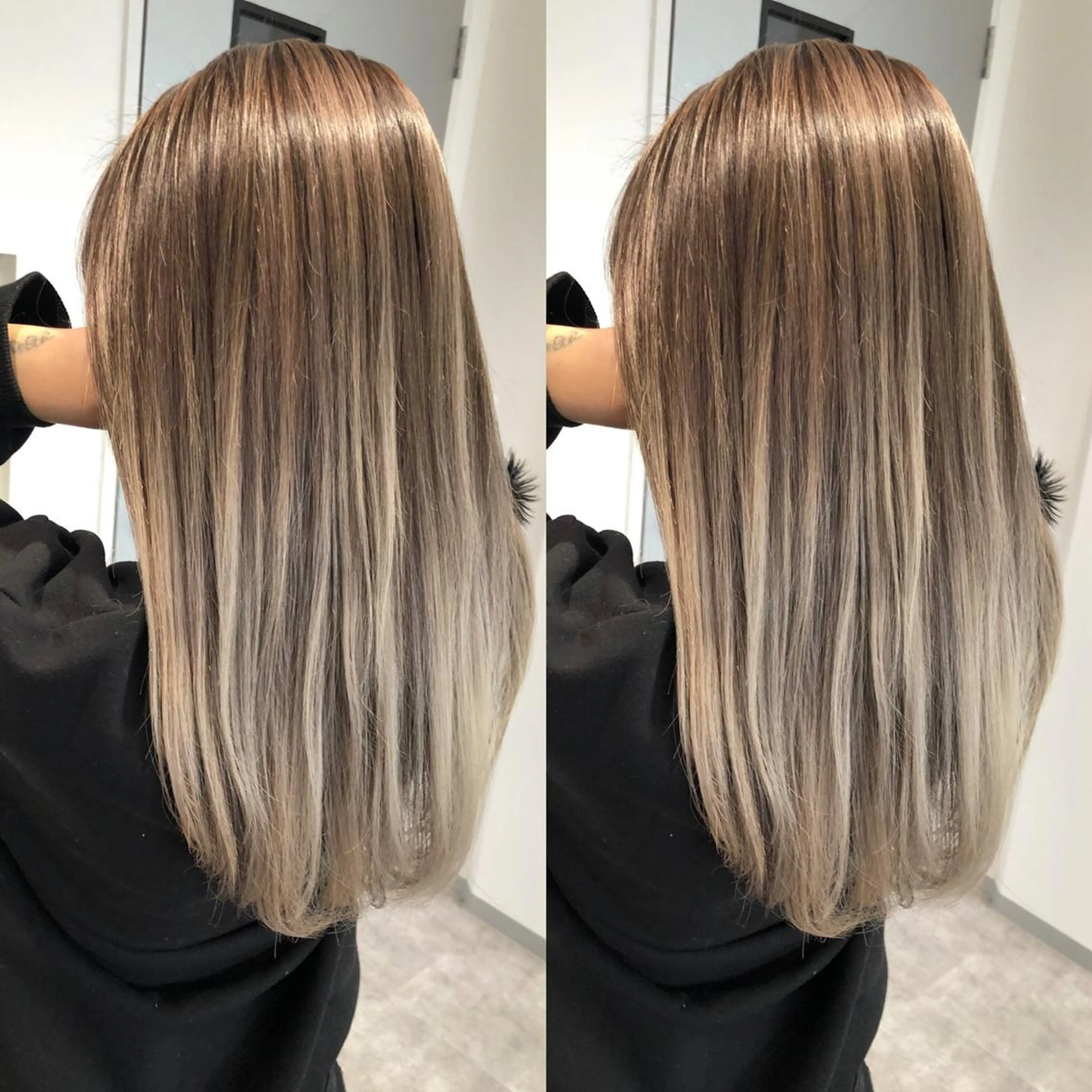 ミディアム カラー 外国人風カラー kalahair salon ブリーチのヘアスタイル