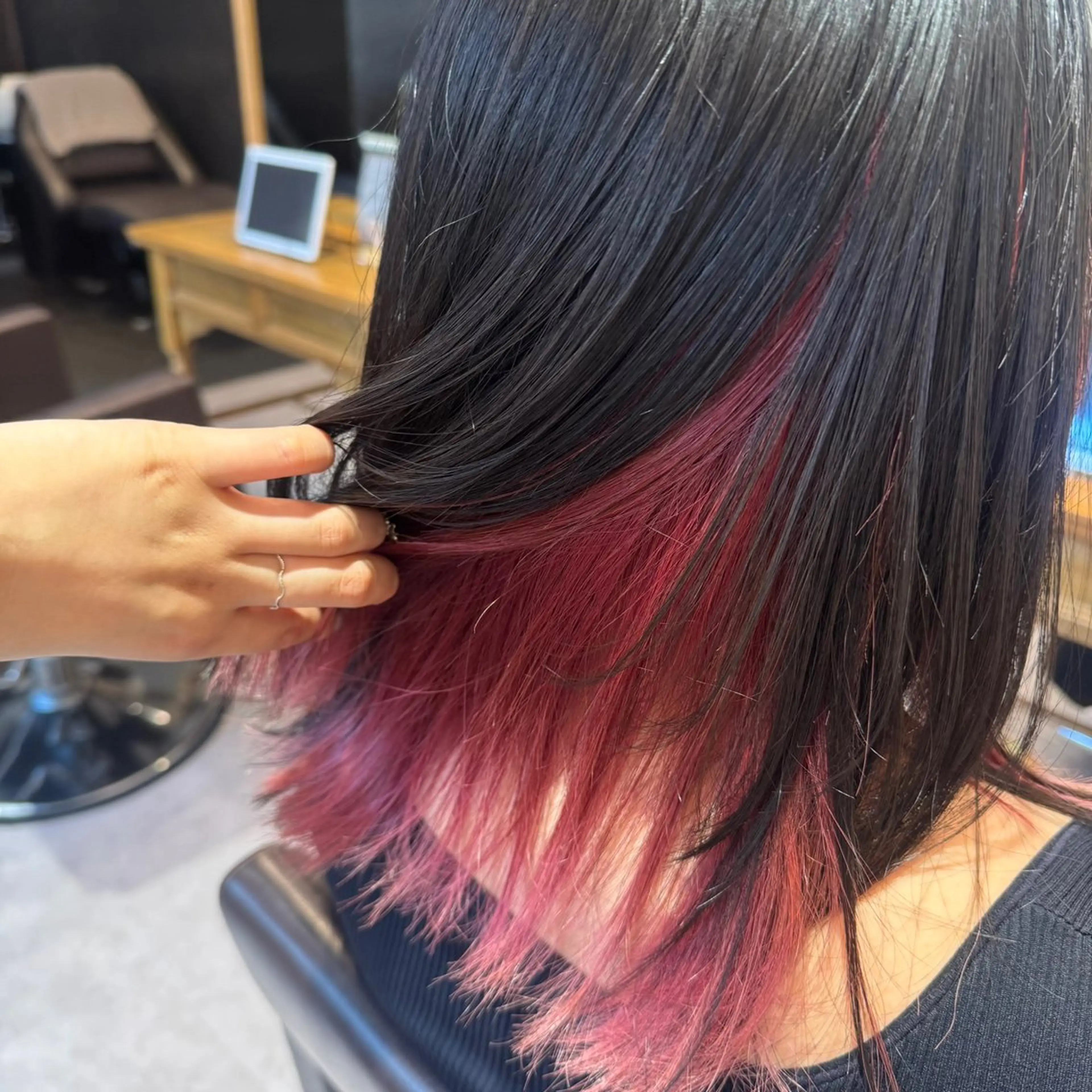 ミディアム 馬場 唯加のヘアスタイル