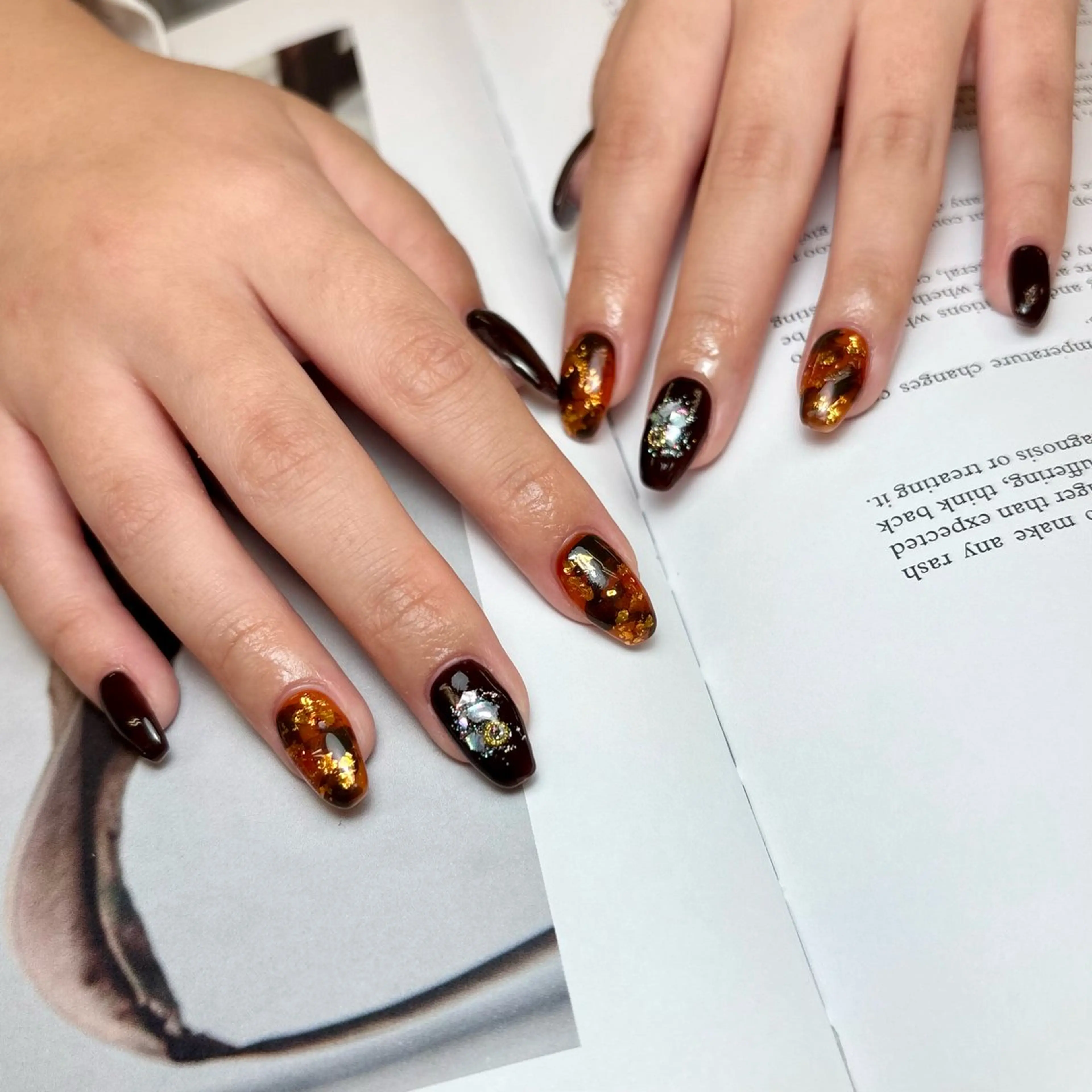 ネイル ハンドネイル VIVA NAIL所属・自爪を傷つけない フィルイン3500円のネイルデザイン