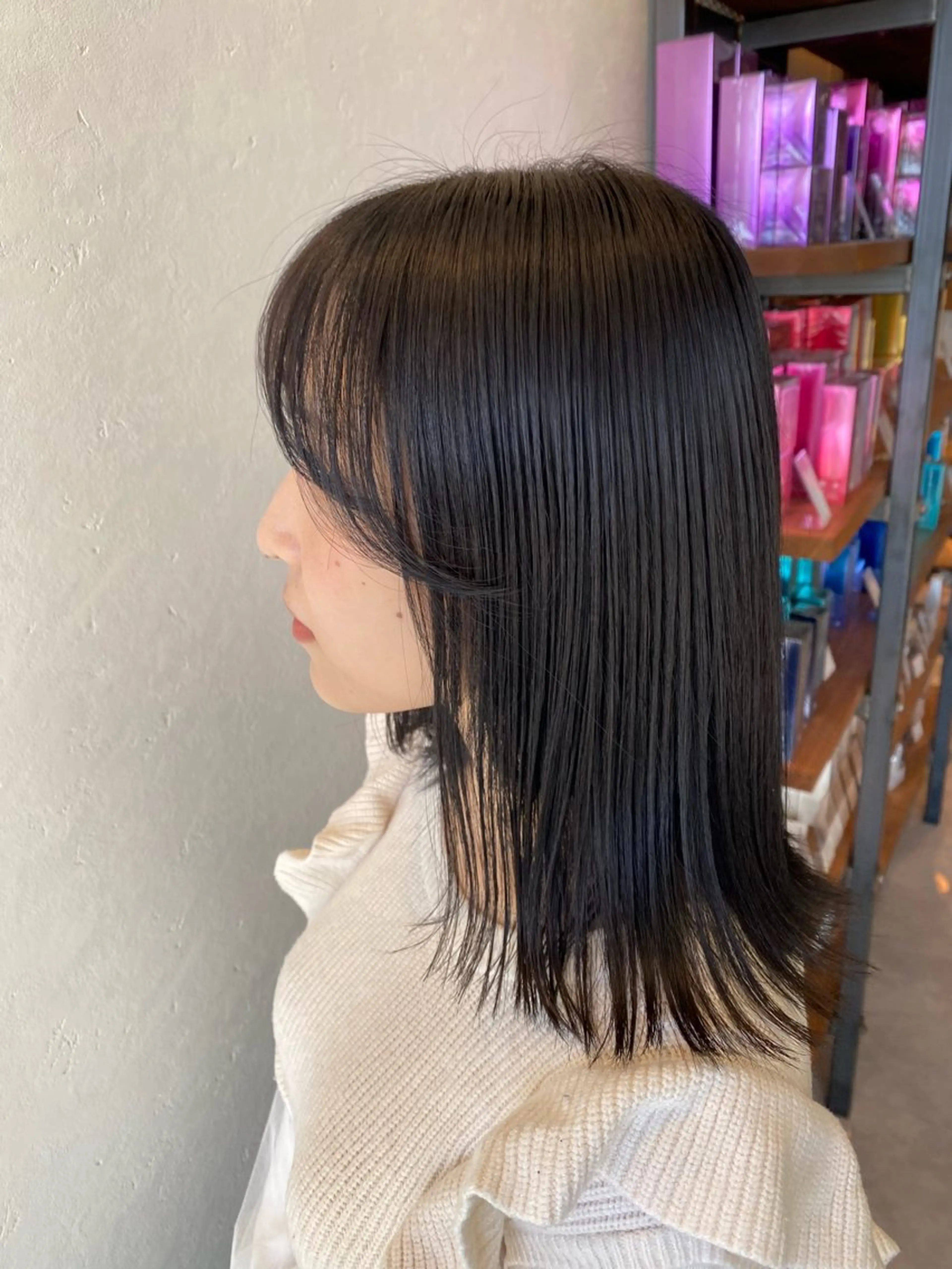 ミディアム カラー カット ヘアカラー 希優🌺ソムリエ /ブリーチ/カットのヘアスタイル