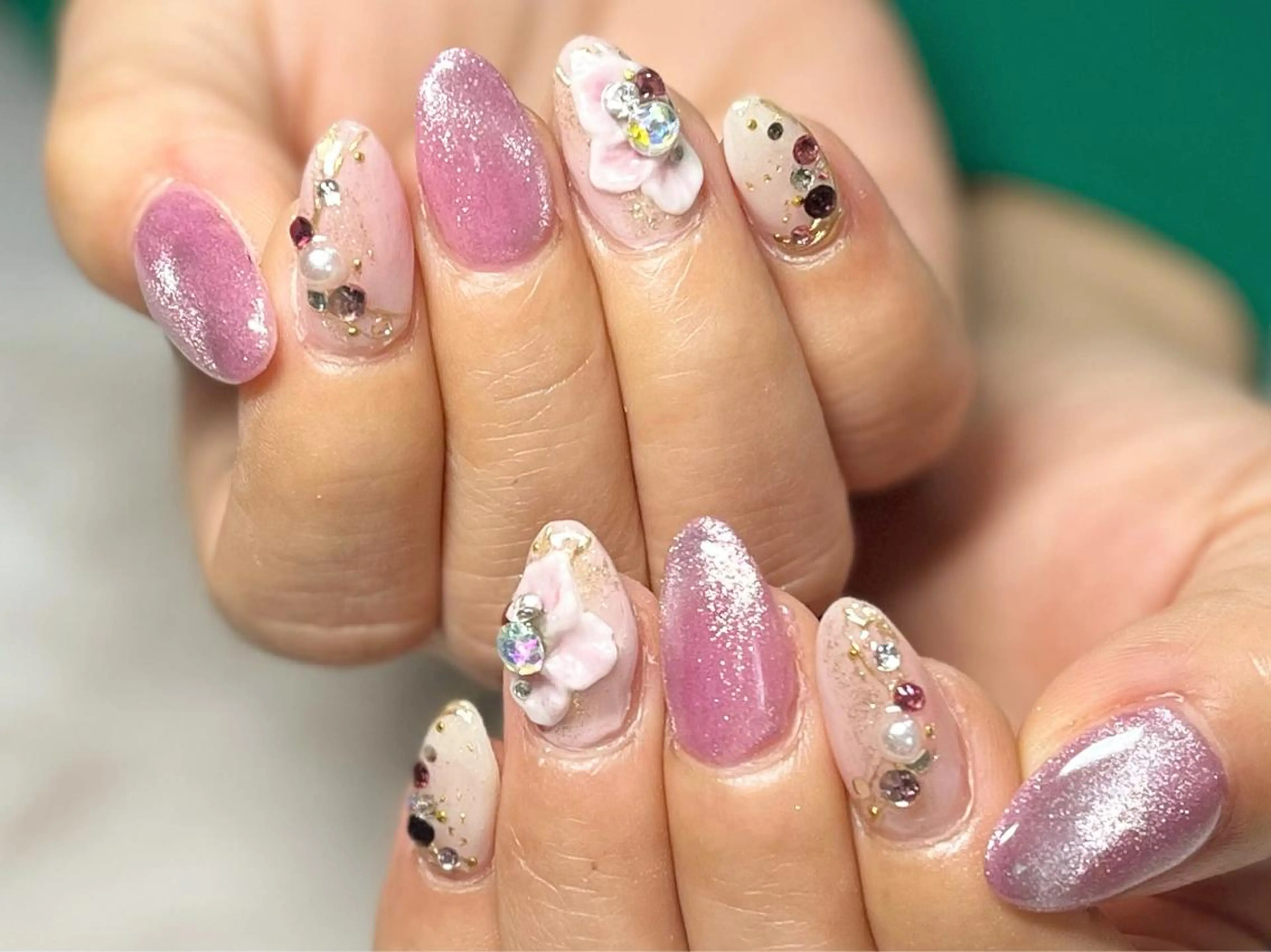 ネイル フラワーネイル フットネイル ニュアンスネイル シンプルネイル 春ネイル ネイル フフラ所属・nail fufla ♡yamane♡のネイルデザイン