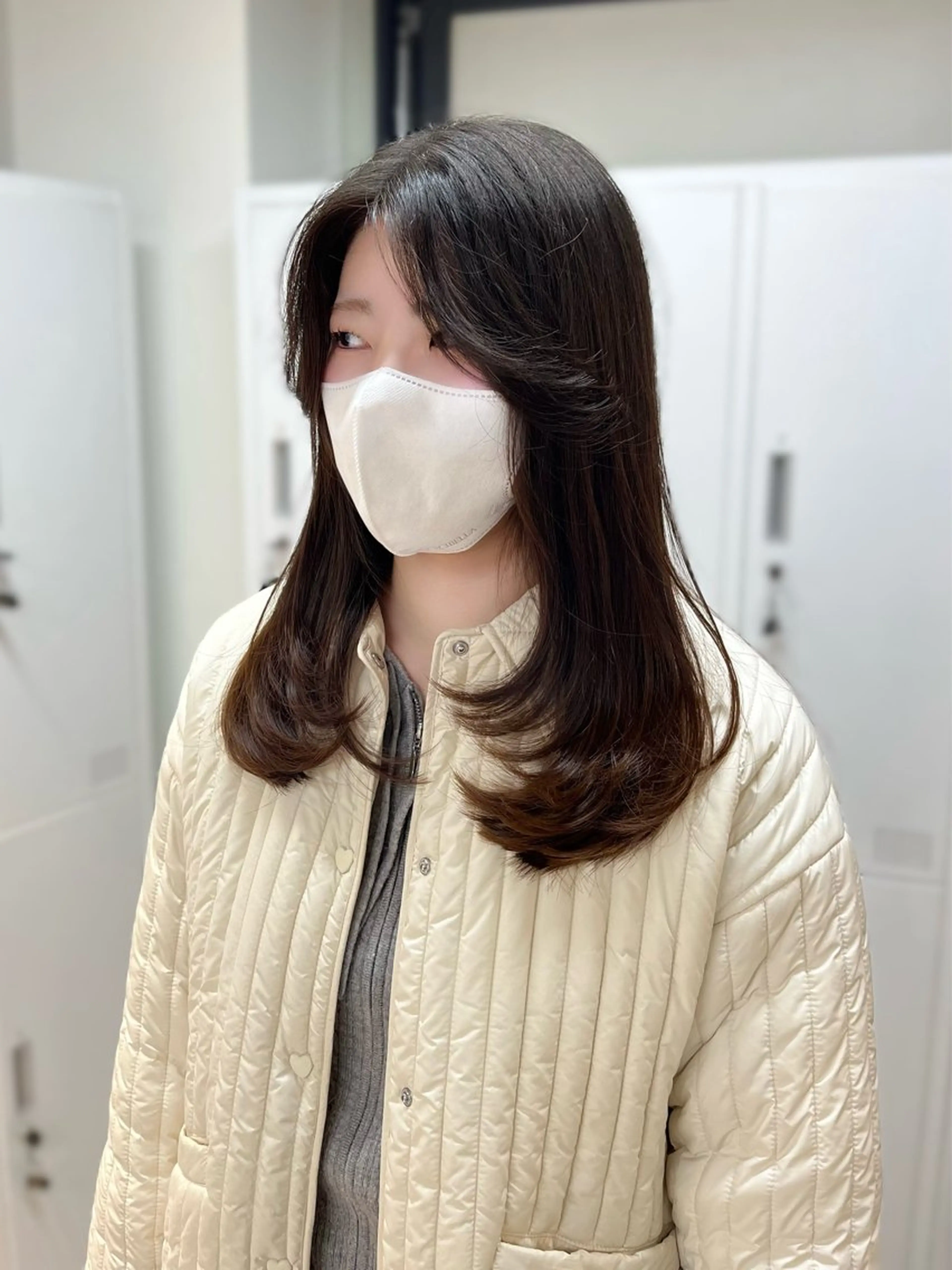 カラー ヘアアレンジ カット ヘアカラー 似合わせ顔まわり カット🤍森尾真由美のヘアスタイル