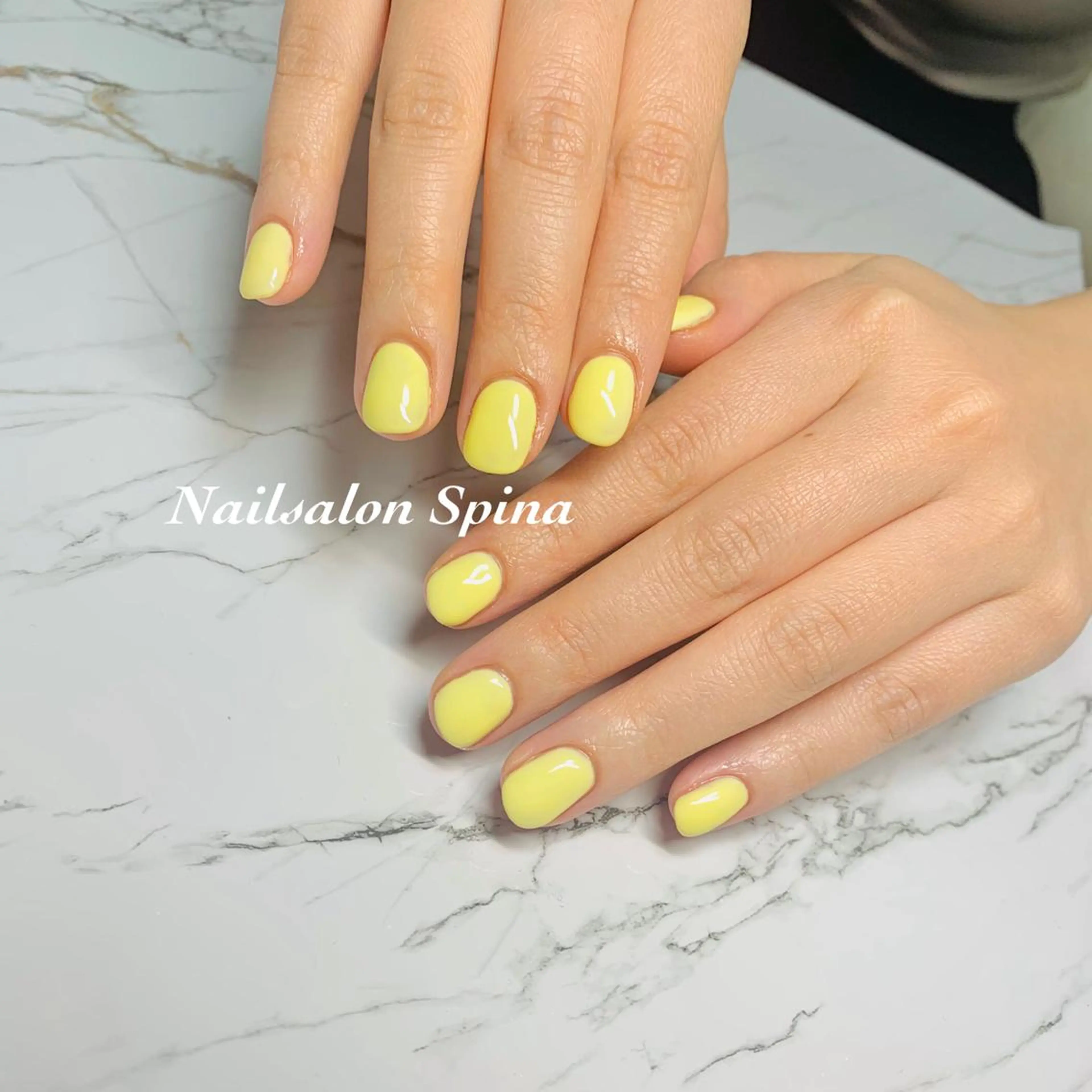 ネイル ジェルネイル ワンカラーネイル パラジェル パステルネイル 春ネイル Nailsalon Spina 琴美のネイルデザイン