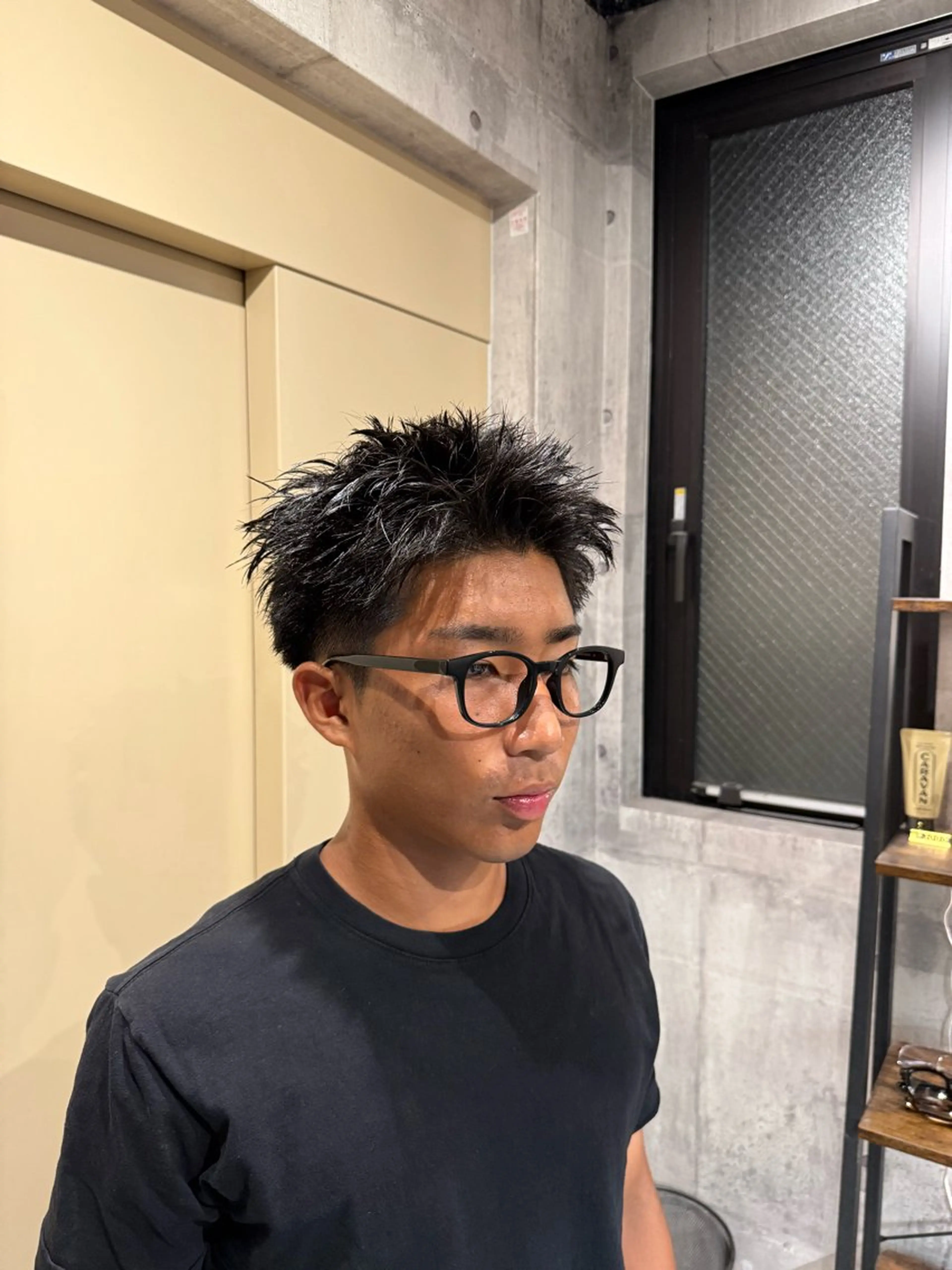 ショート メンズ 大阪梅田メンズサロン メンズパーマ荒川琢磨のヘアスタイル
