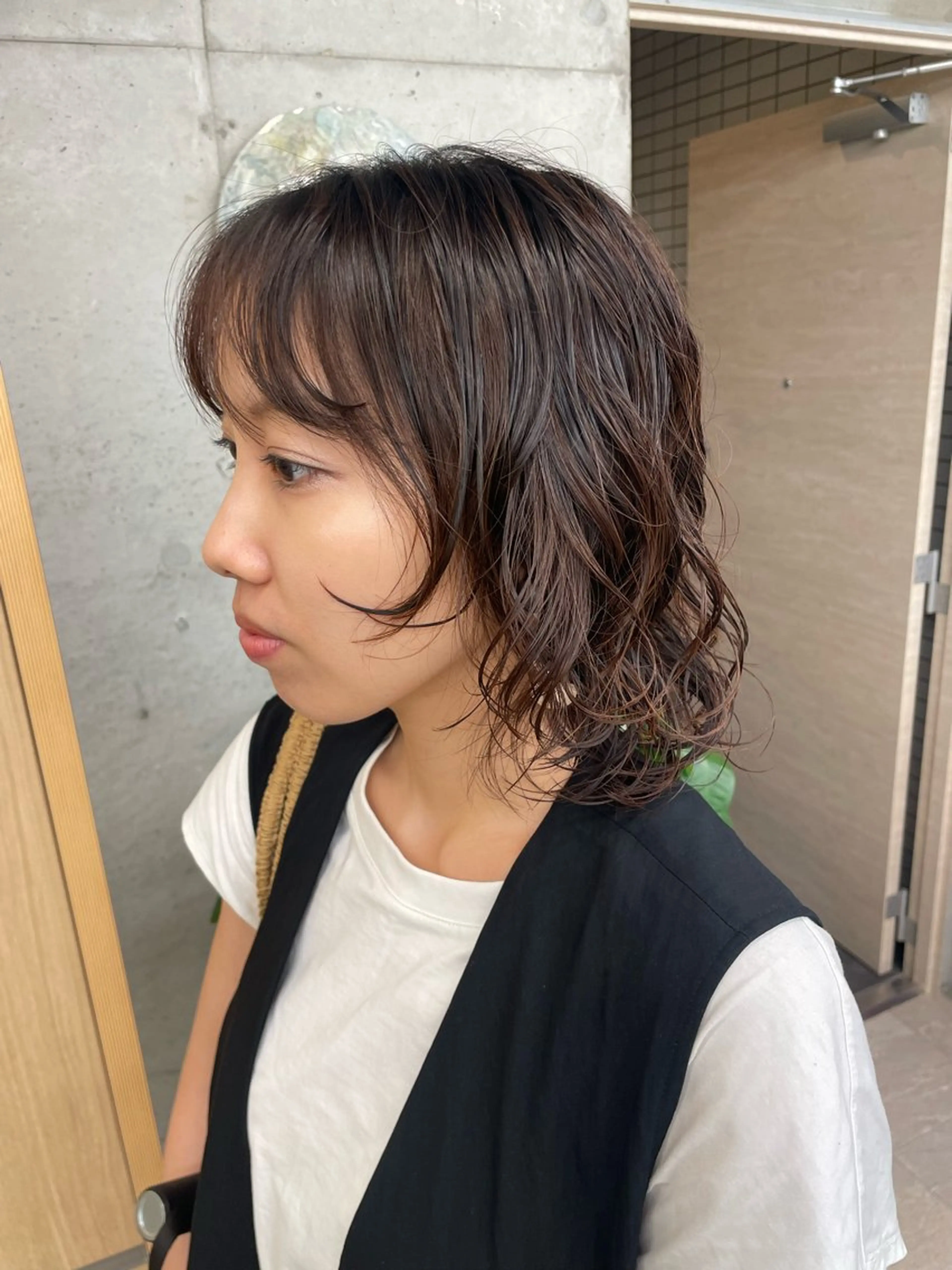 ミディアム パーマ カット パーマ トリートメント Toiro 横浜所属・🎀レイヤー/パーマ カラー/ai🎀のヘアスタイル
