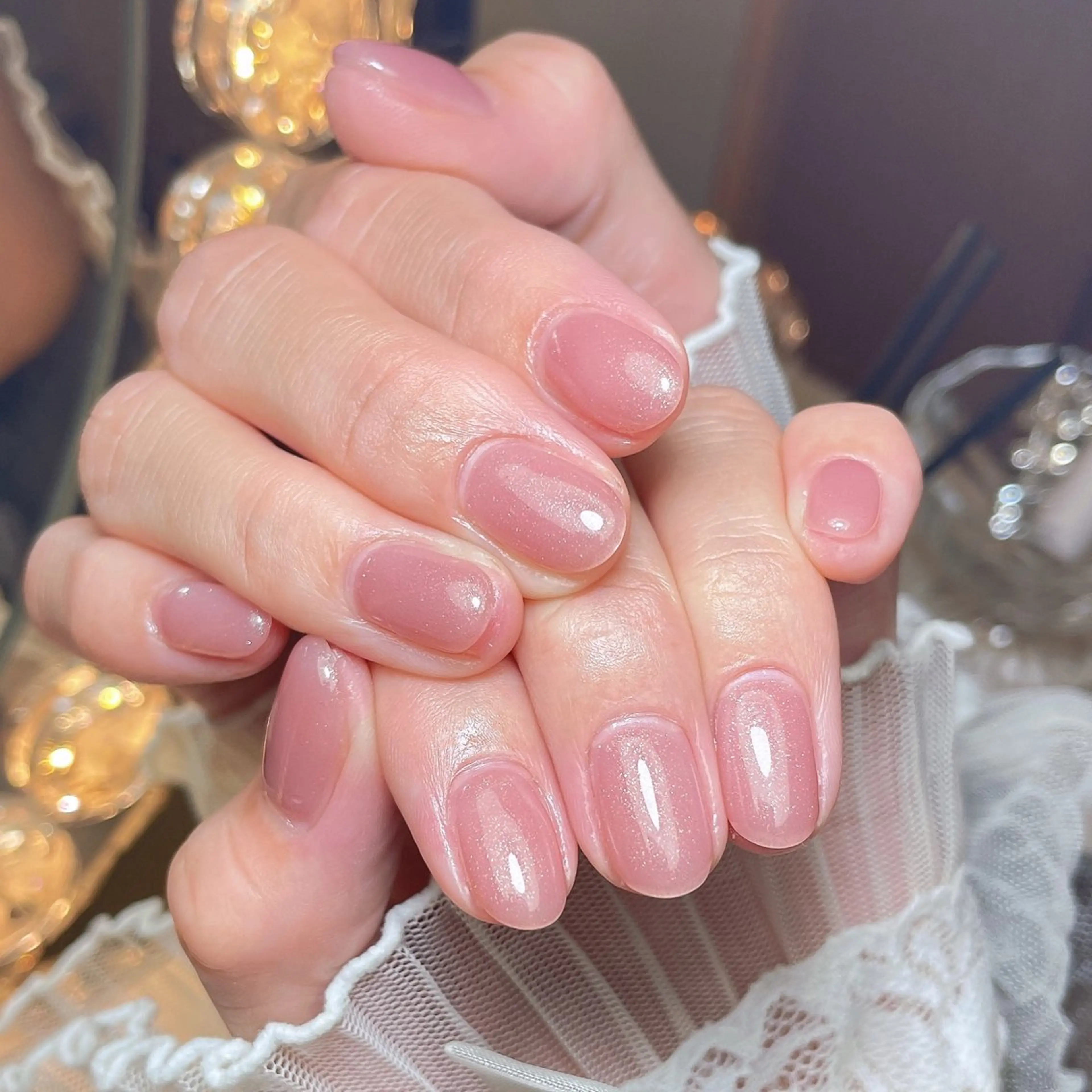 ネイル 23時まで❤︎韓国、 ワンホンネイルのネイルデザイン