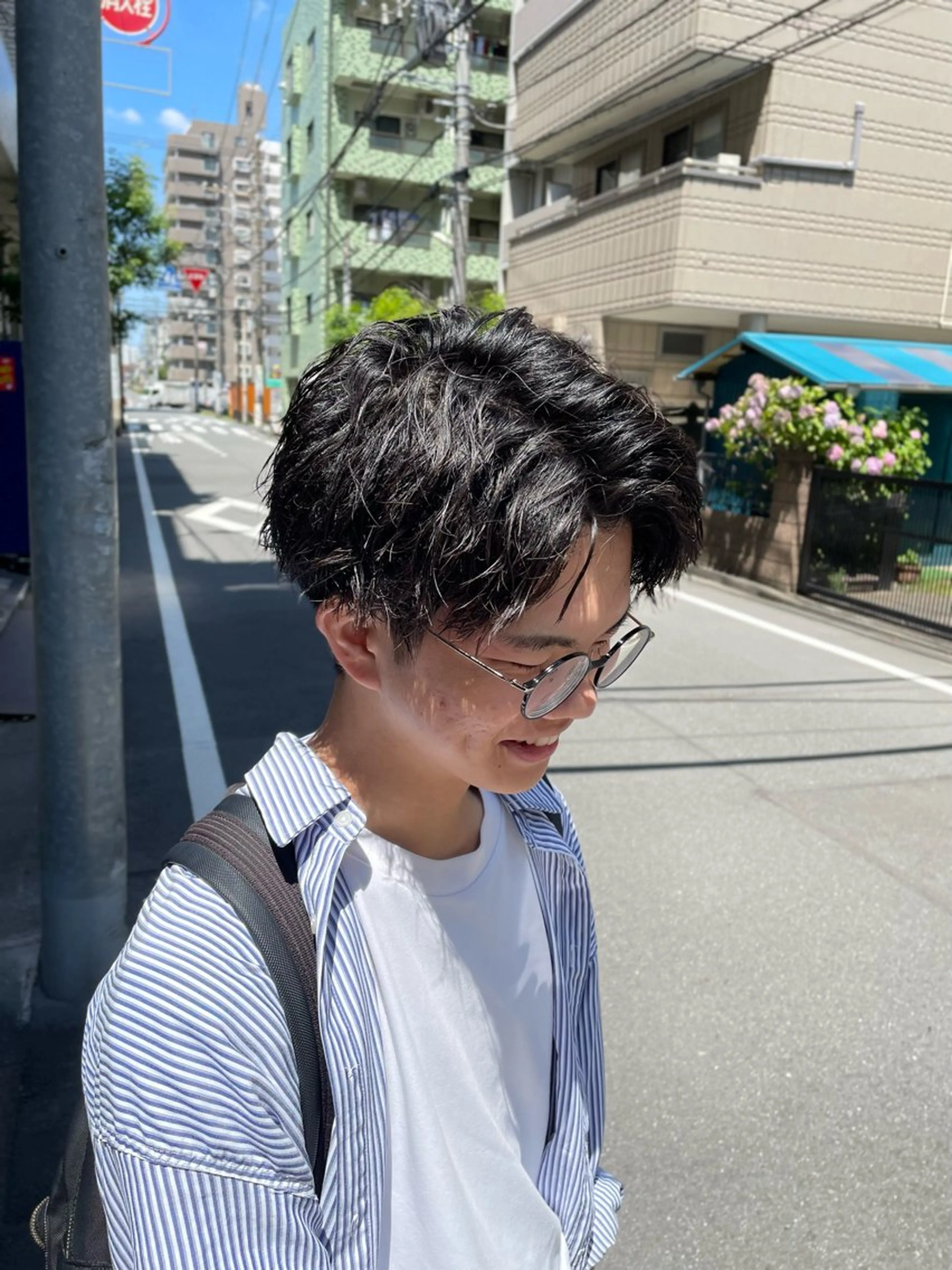 ミディアム メンズ カット トリートメント 【髪質改善サロン】 🌟だいち🌟のヘアスタイル