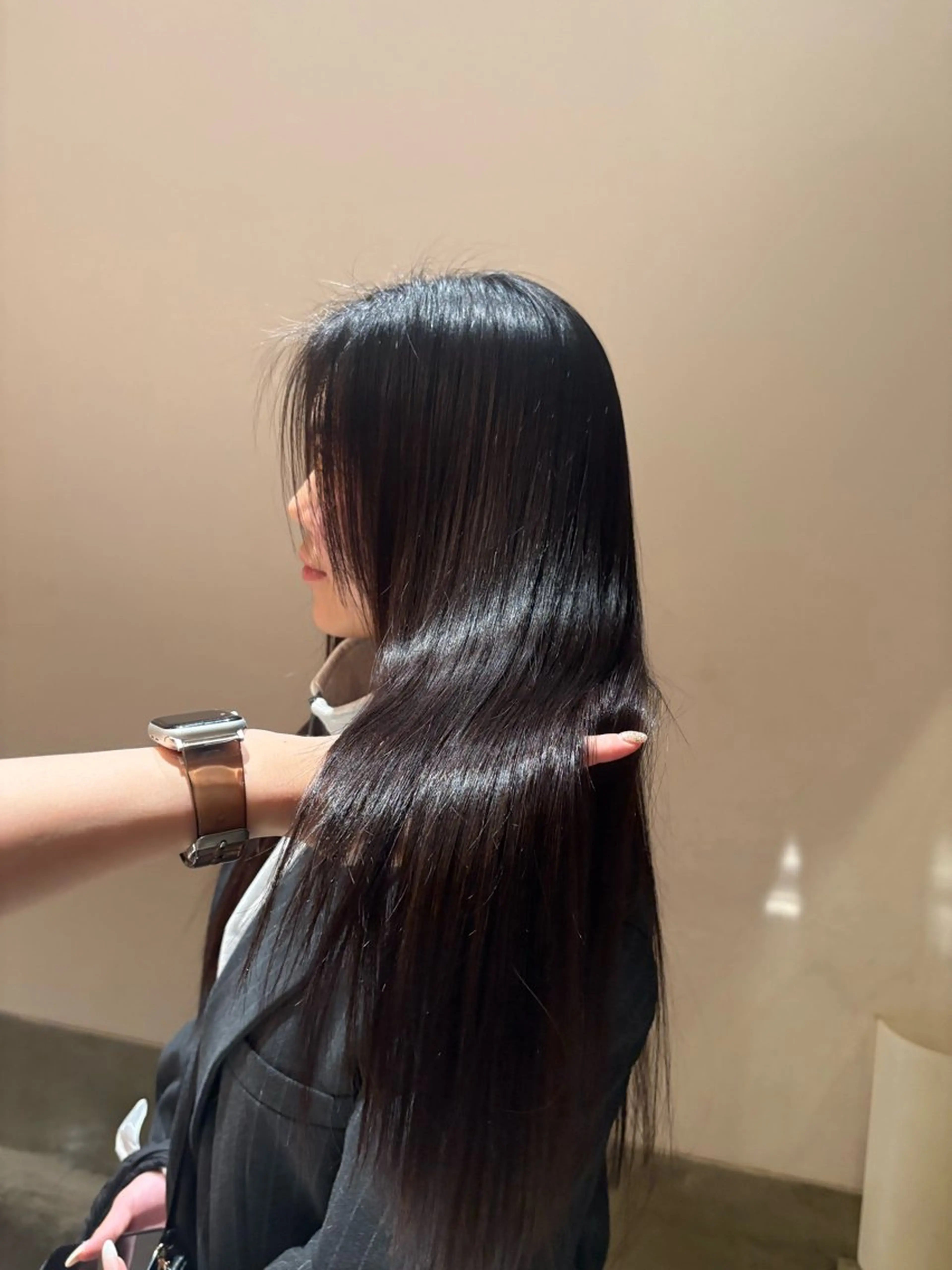 ロング 縮毛矯正 한국어English OK🧁unaのヘアスタイル