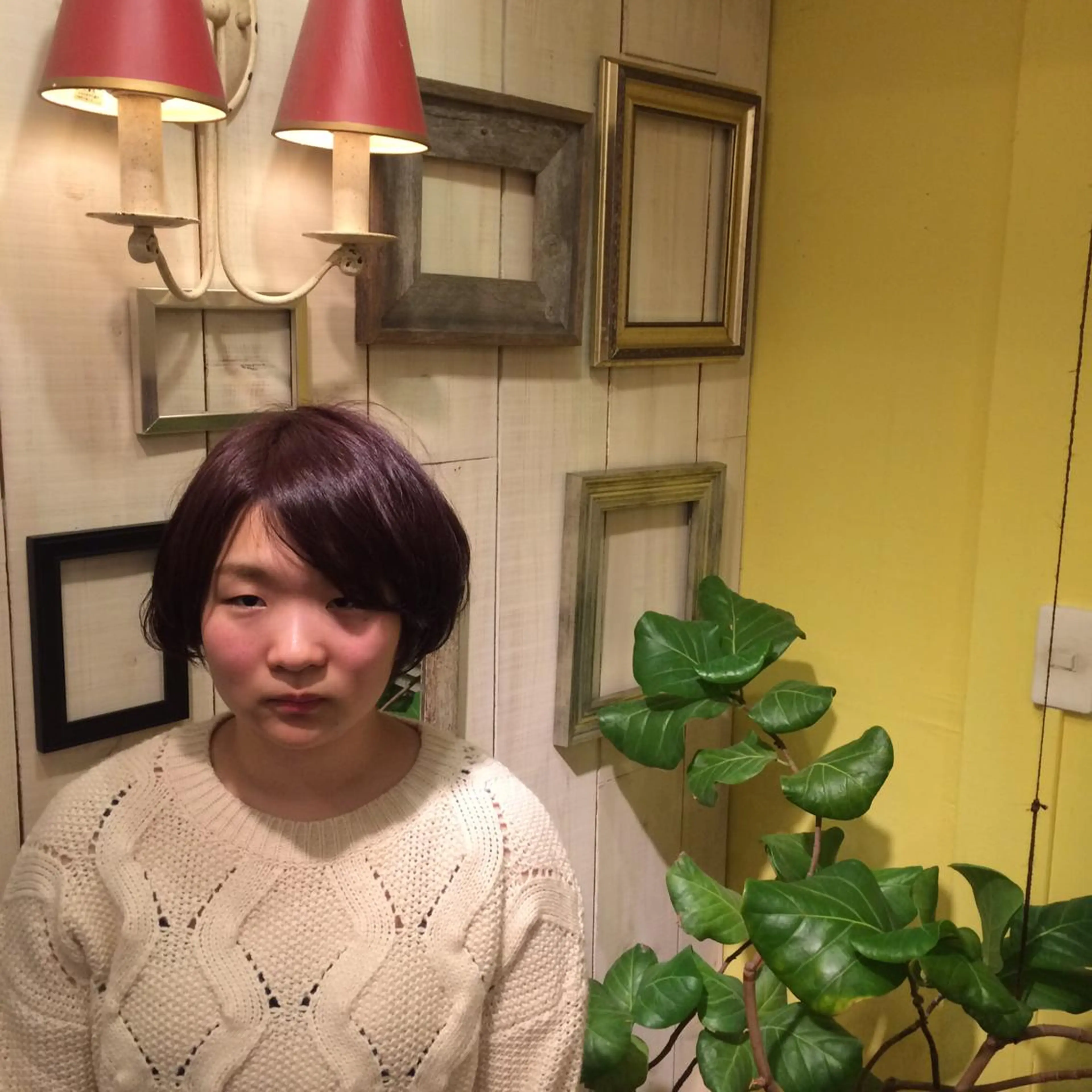 ショート ミディアム カラー パーマ Lagom なかだのヘアスタイル
