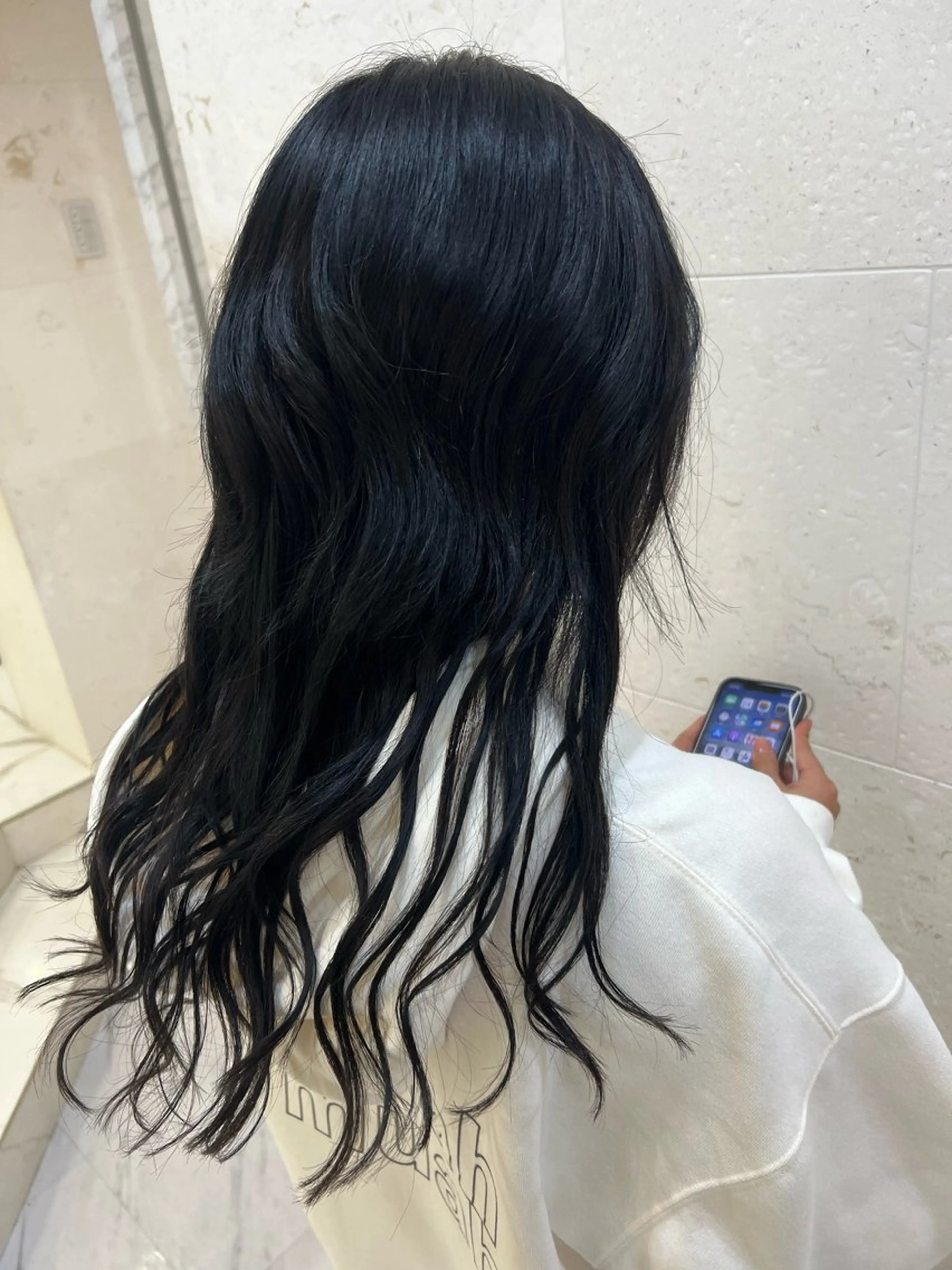 ロング カラー ヘアカラー トリートメント 鈴木 愛華のヘアスタイル