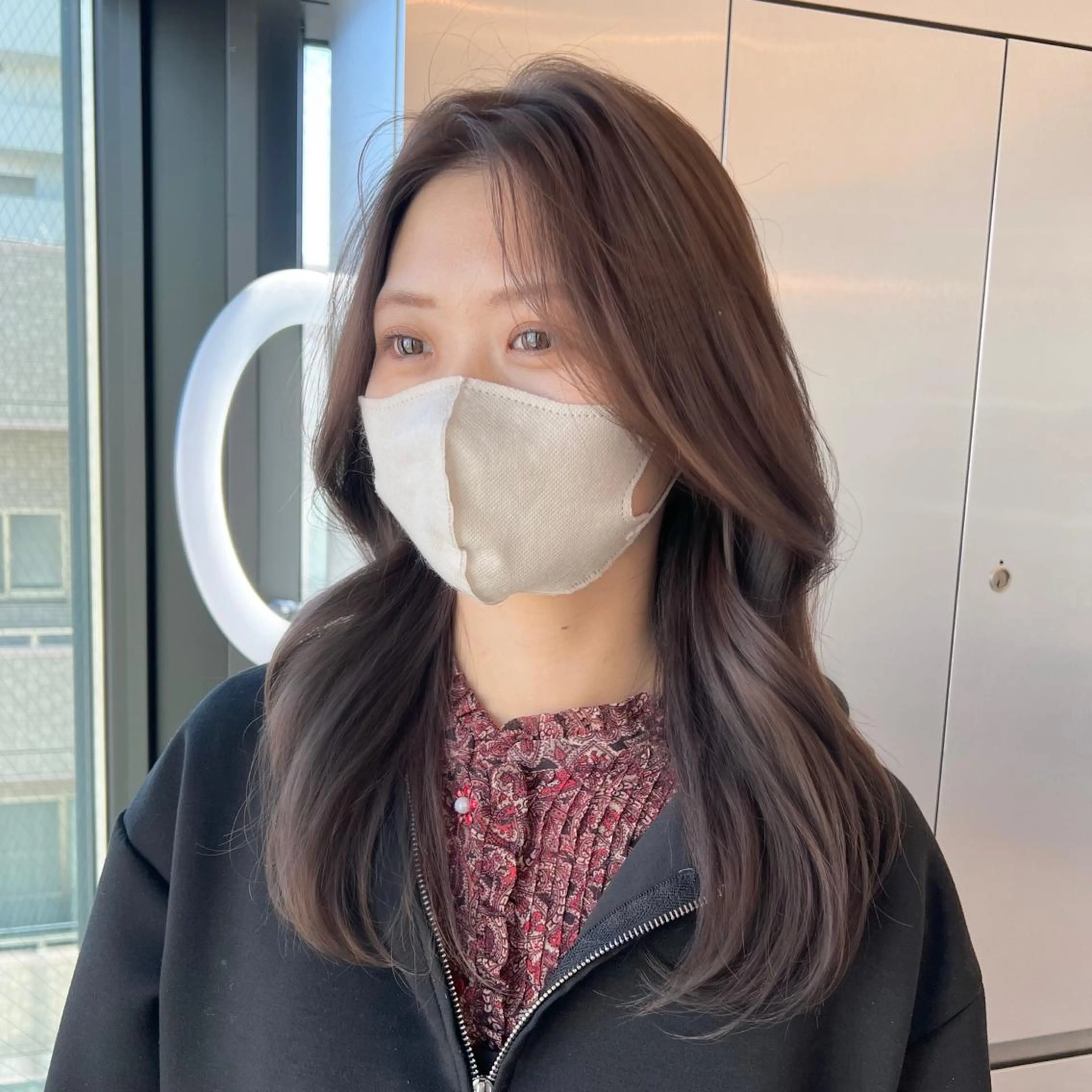 ミディアム ラベンダーベージュ カット ヘアカラー 🫧髪質改善•艶カラ ー特化🫧谷奥甲太のヘアスタイル