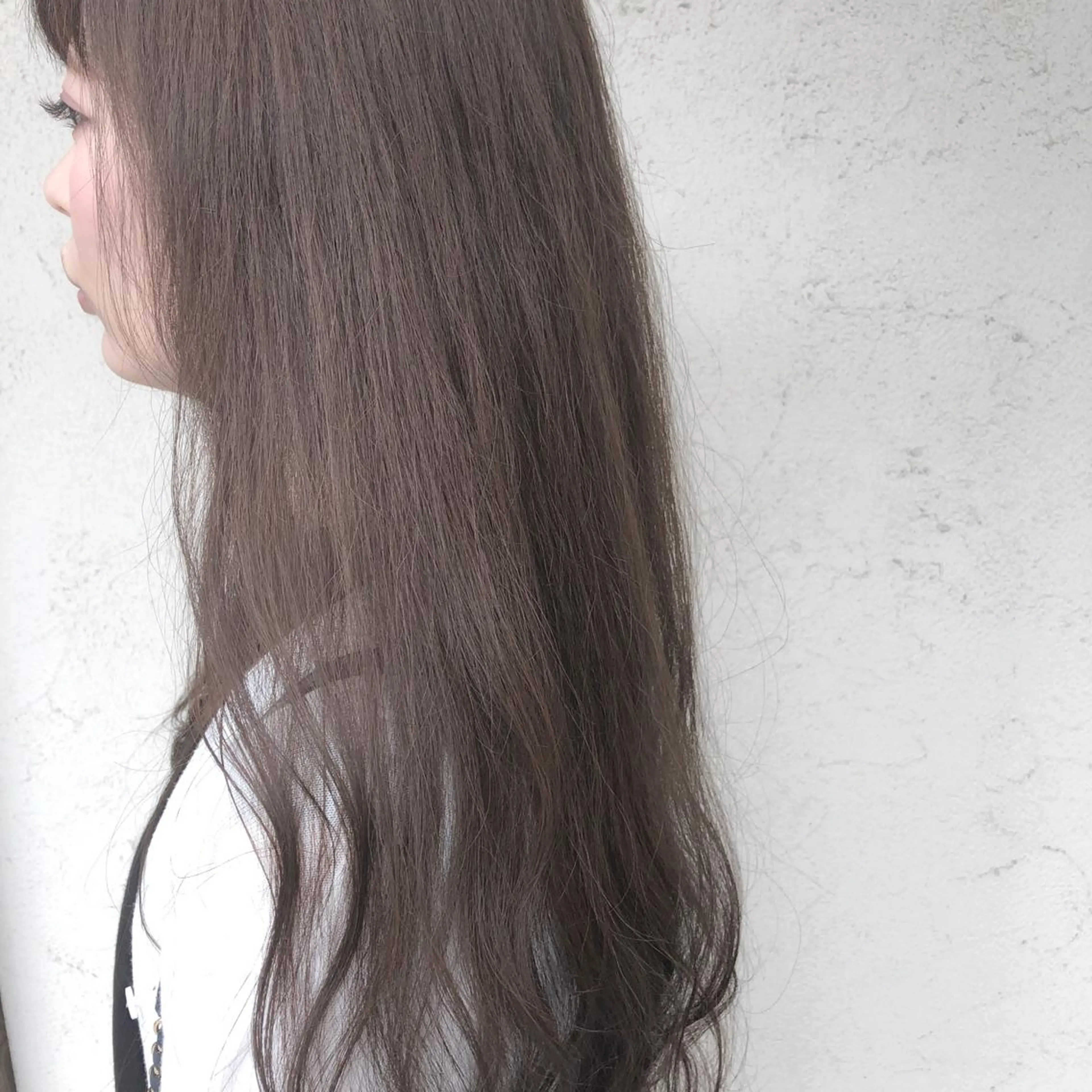 ロング カラー アディクシーカラー 透明感カラー カット ヘアカラー トリートメント ヘアセット 艶髪育成サロン 京橋　shinのヘアスタイル