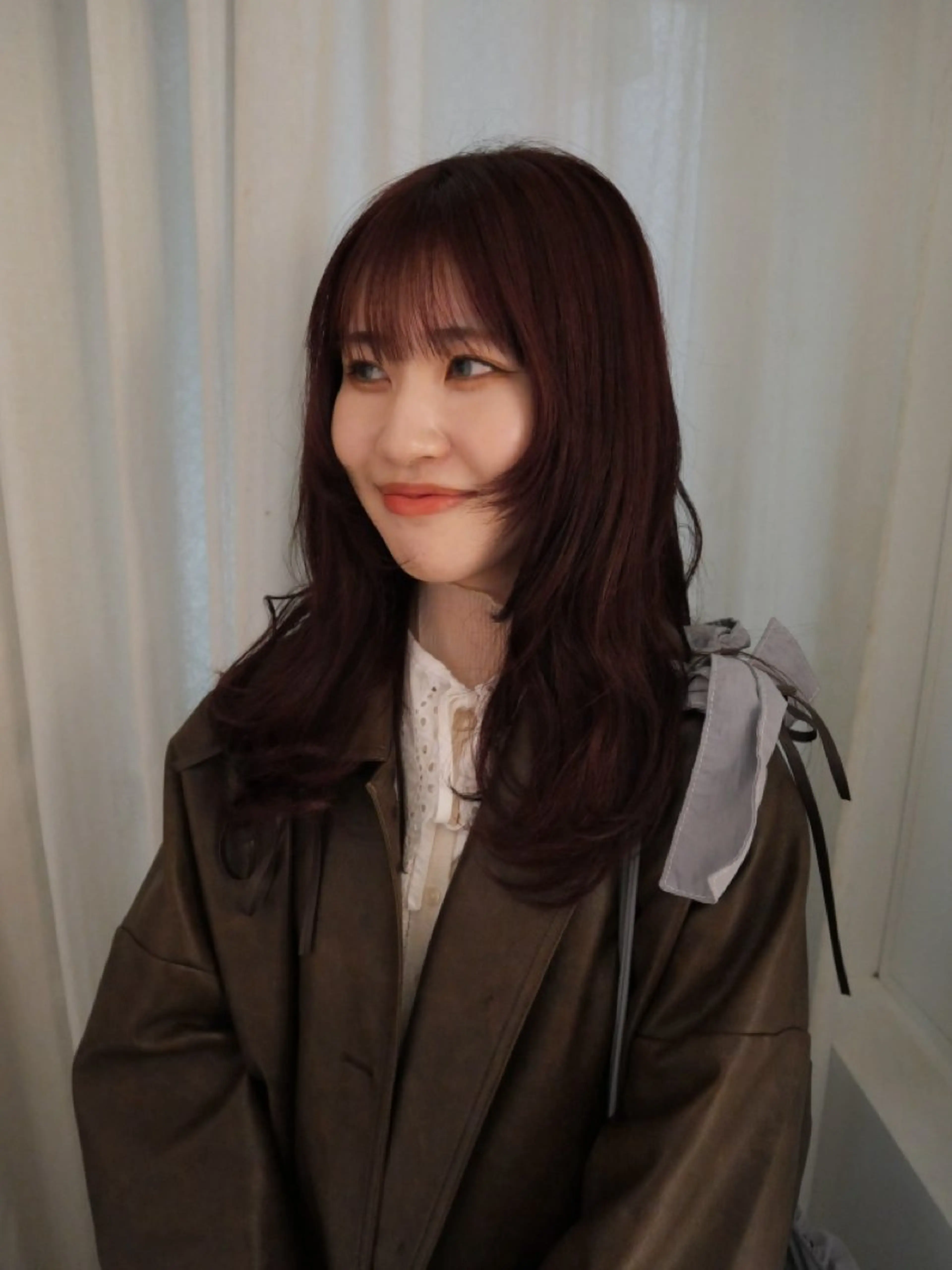 セミロング カットモデル FILMSりくのヘアスタイル