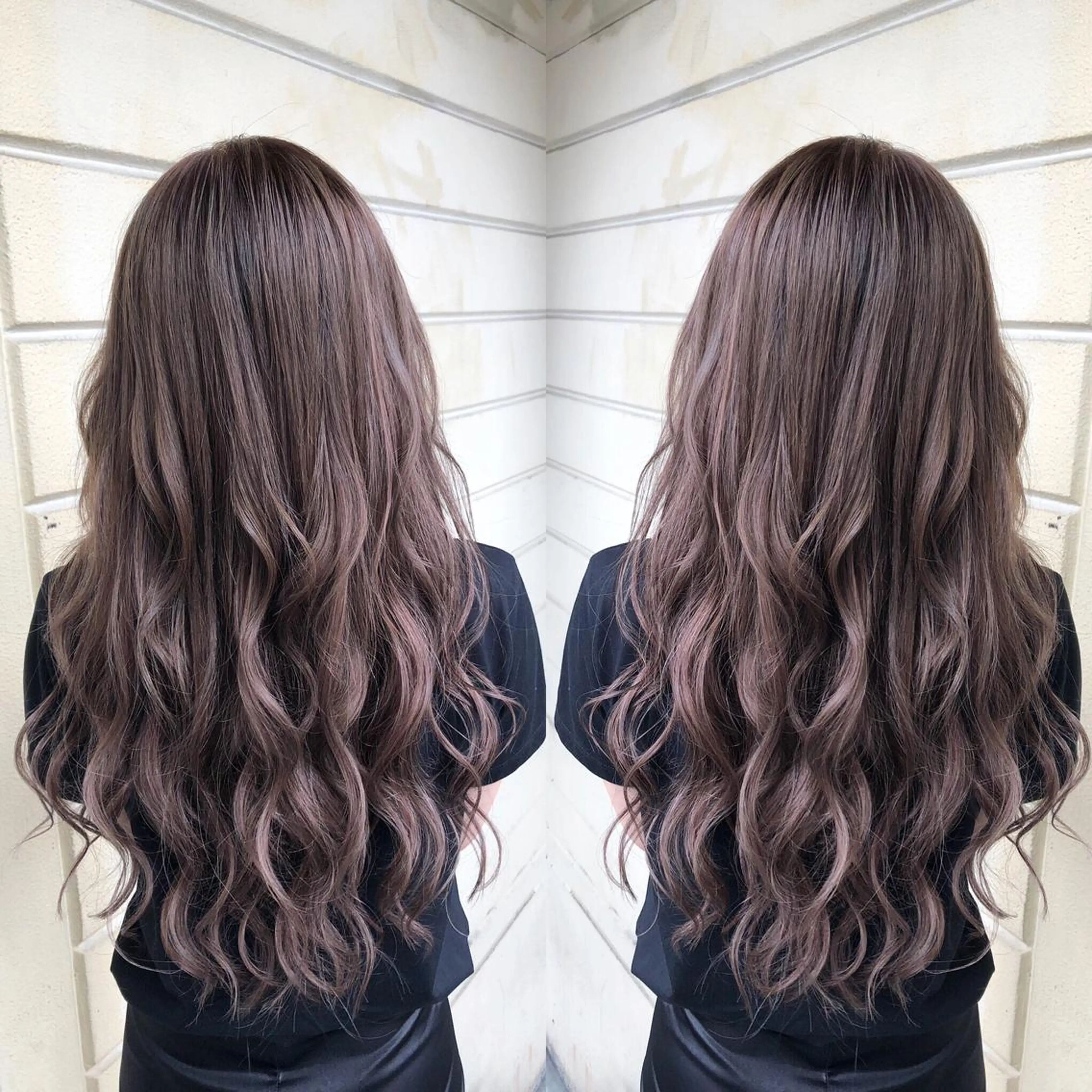 ロング カラー kr2s アメ村のヘアスタイル