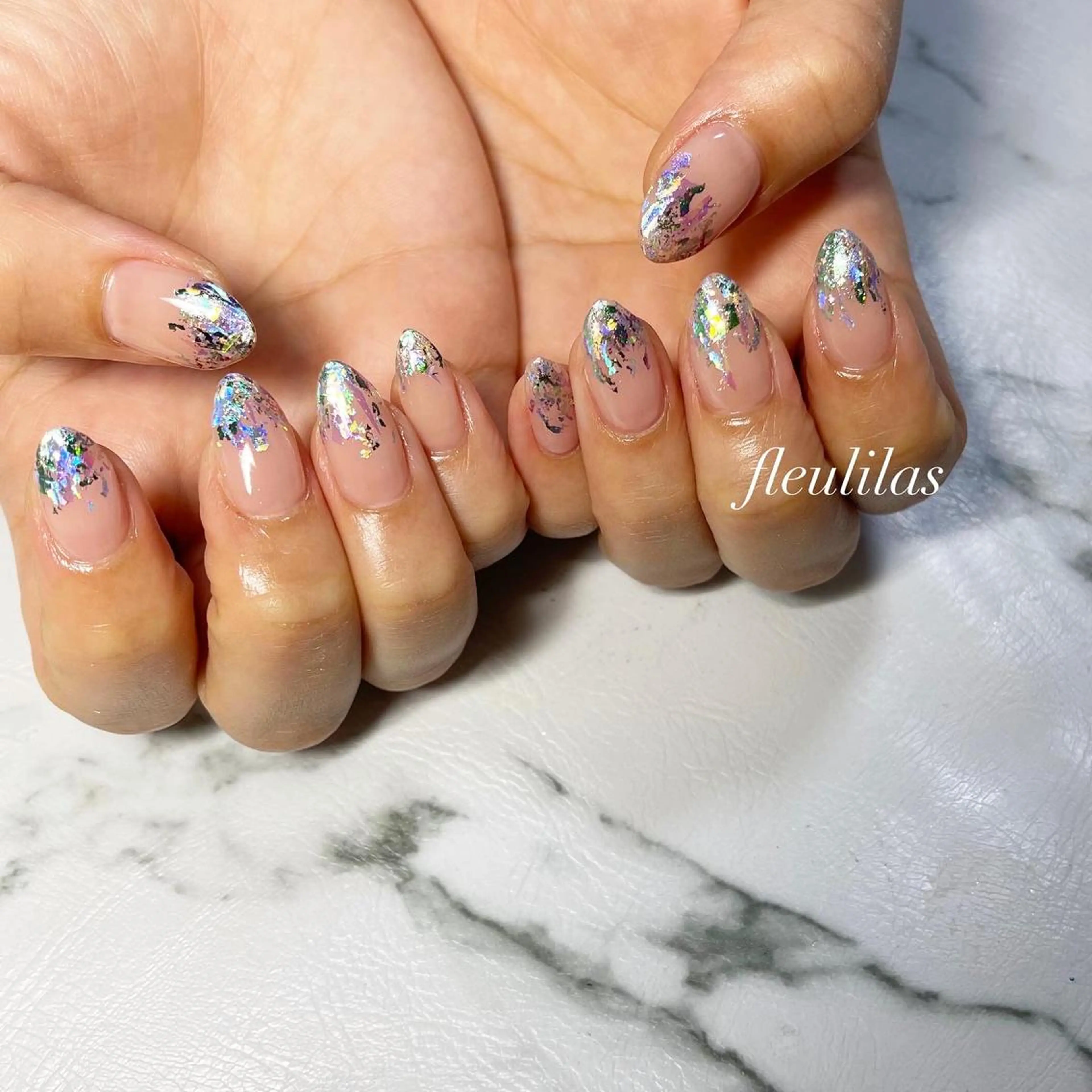 ネイル オーロラネイル fleulilas 松葉のその他イメージ