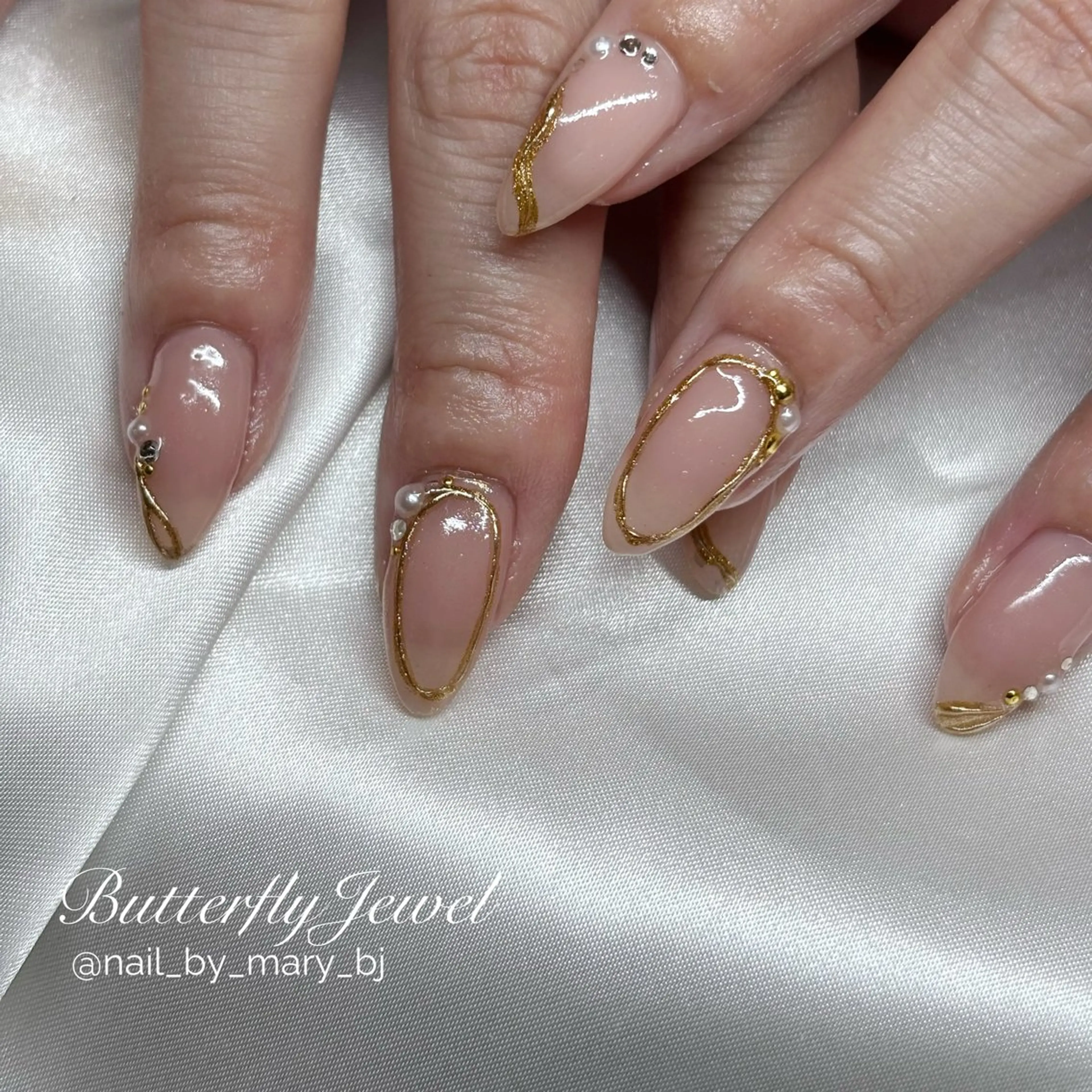 ネイル ハンドネイル Butterfly Jewel本店 石原のネイルデザイン