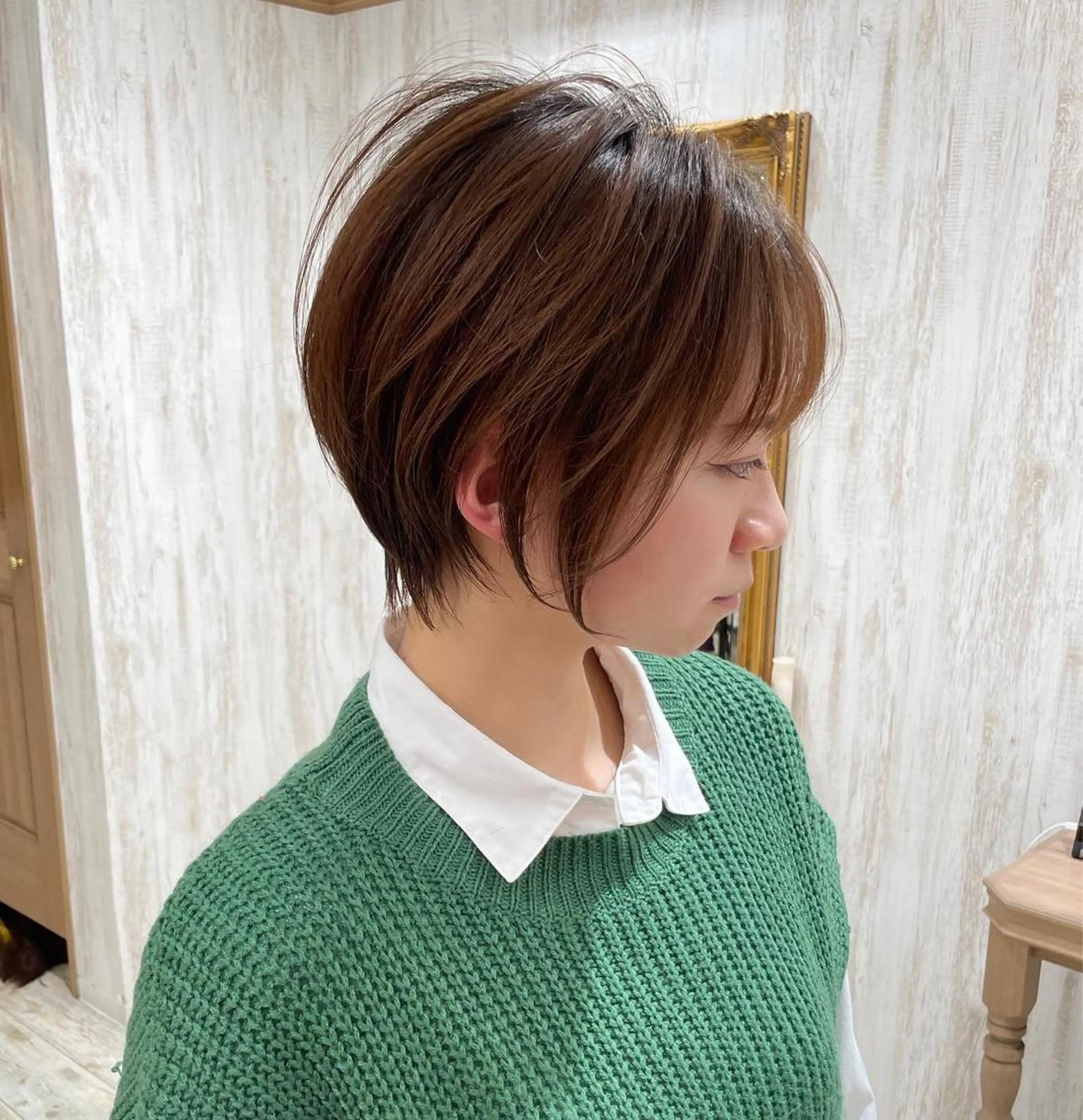 ショート おのだ あやなのヘアスタイル