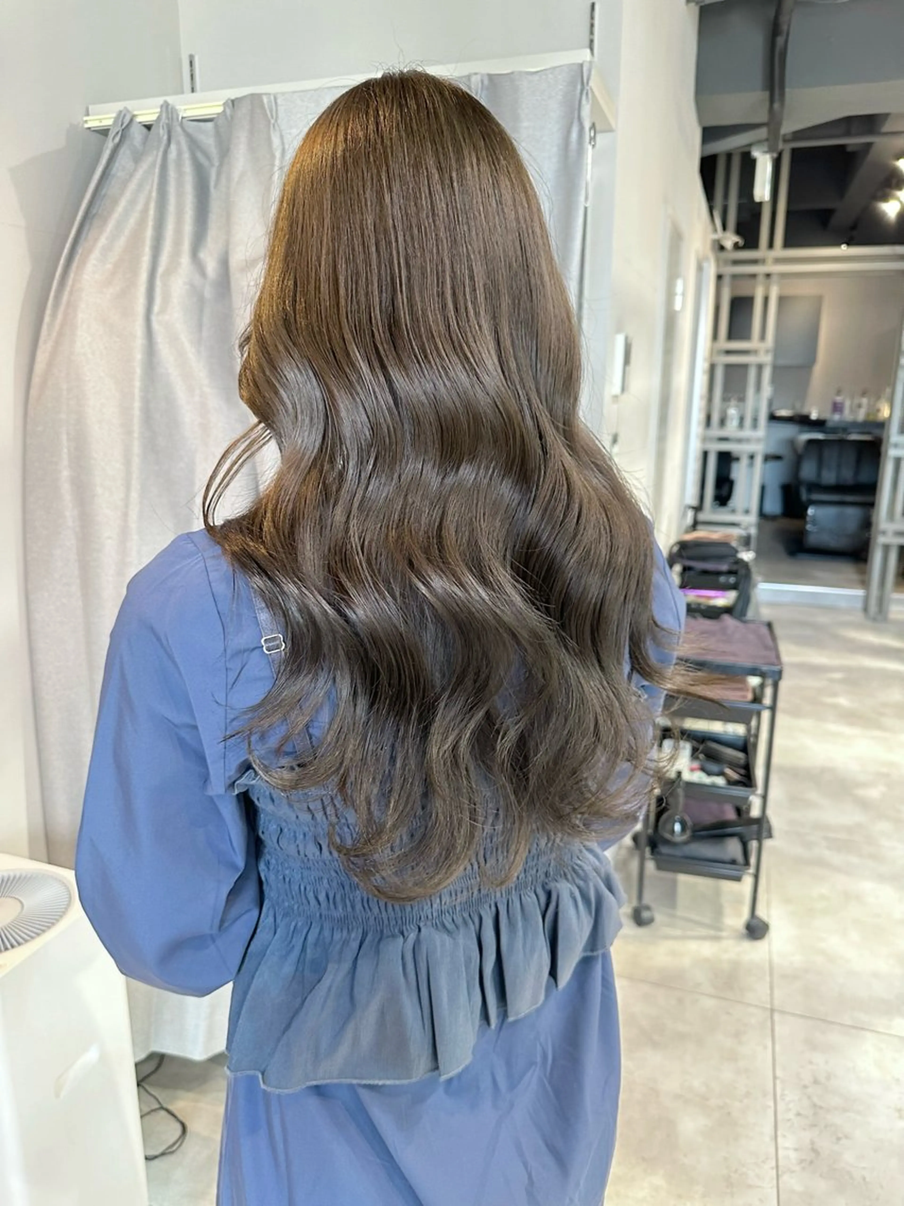 ロング カラー 髪質改善 カット ヘアカラー KURO/ズボラでも できる韓国ヘアのヘアスタイル