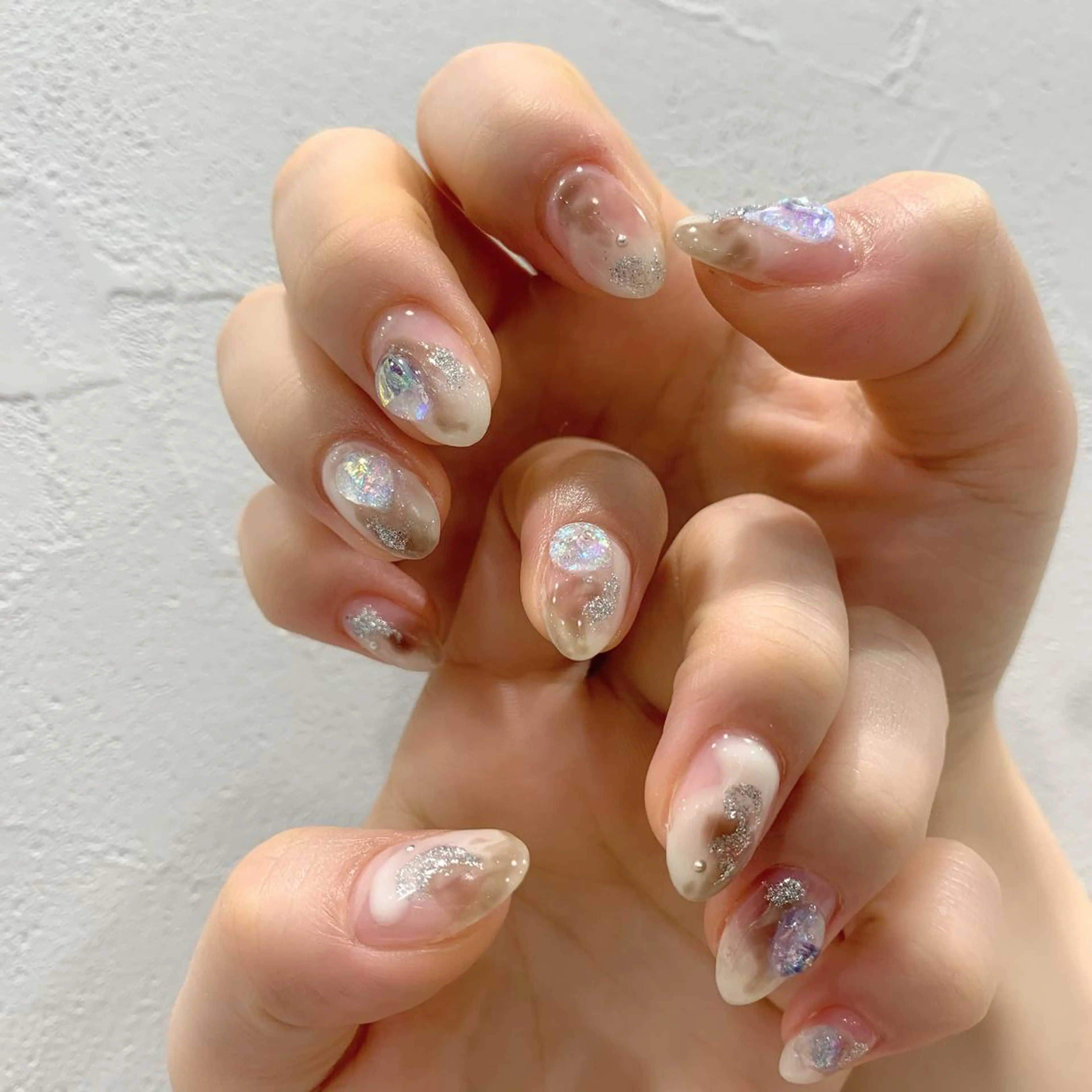 ネイル ぷっくりネイル ハンドネイル 佐藤 まりえのネイルデザイン
