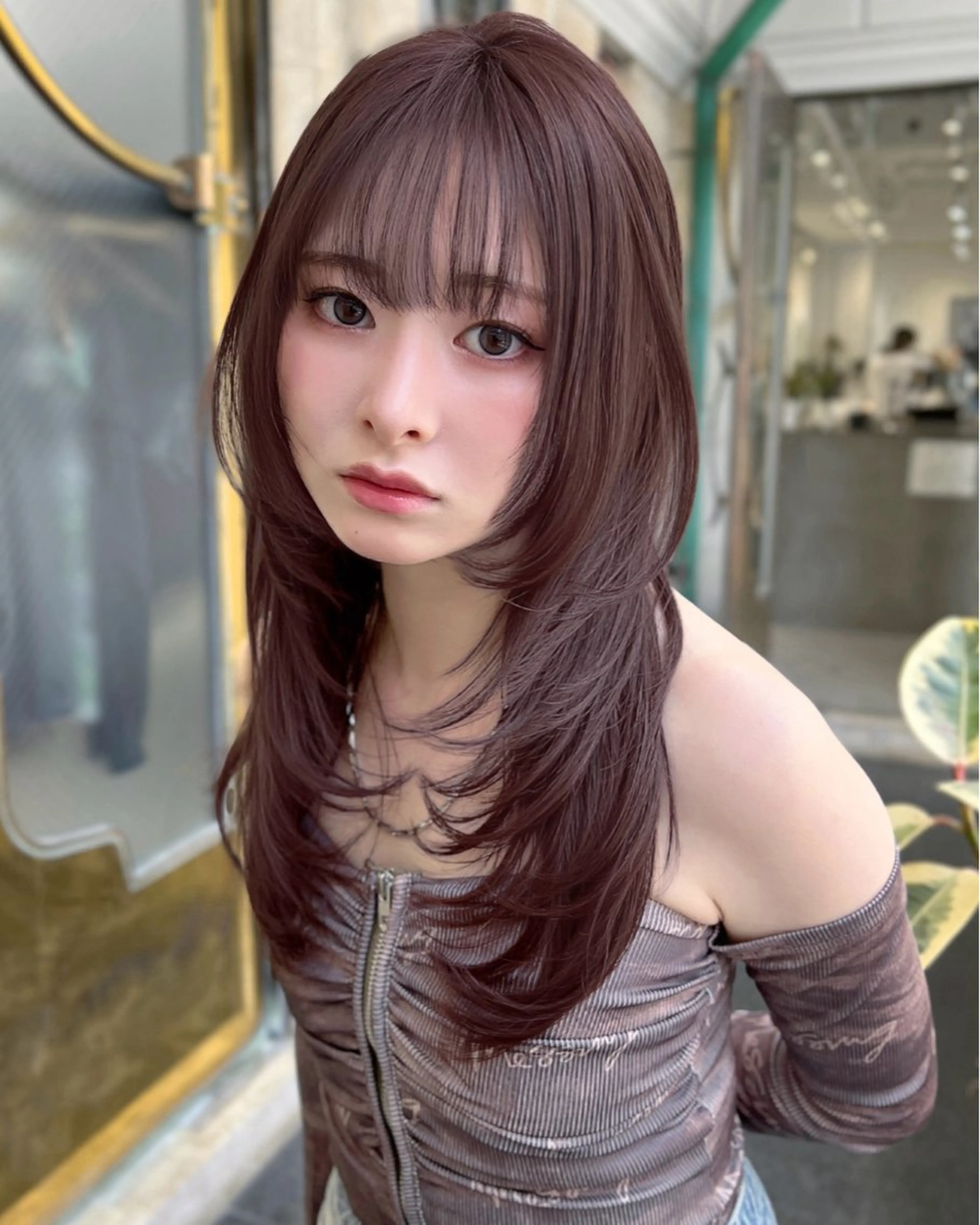 【🗣️モニター価格特別70%off🗣️】カット+艶ケアカラー+7stepトリートメント　⚠️募集条件有りの写真