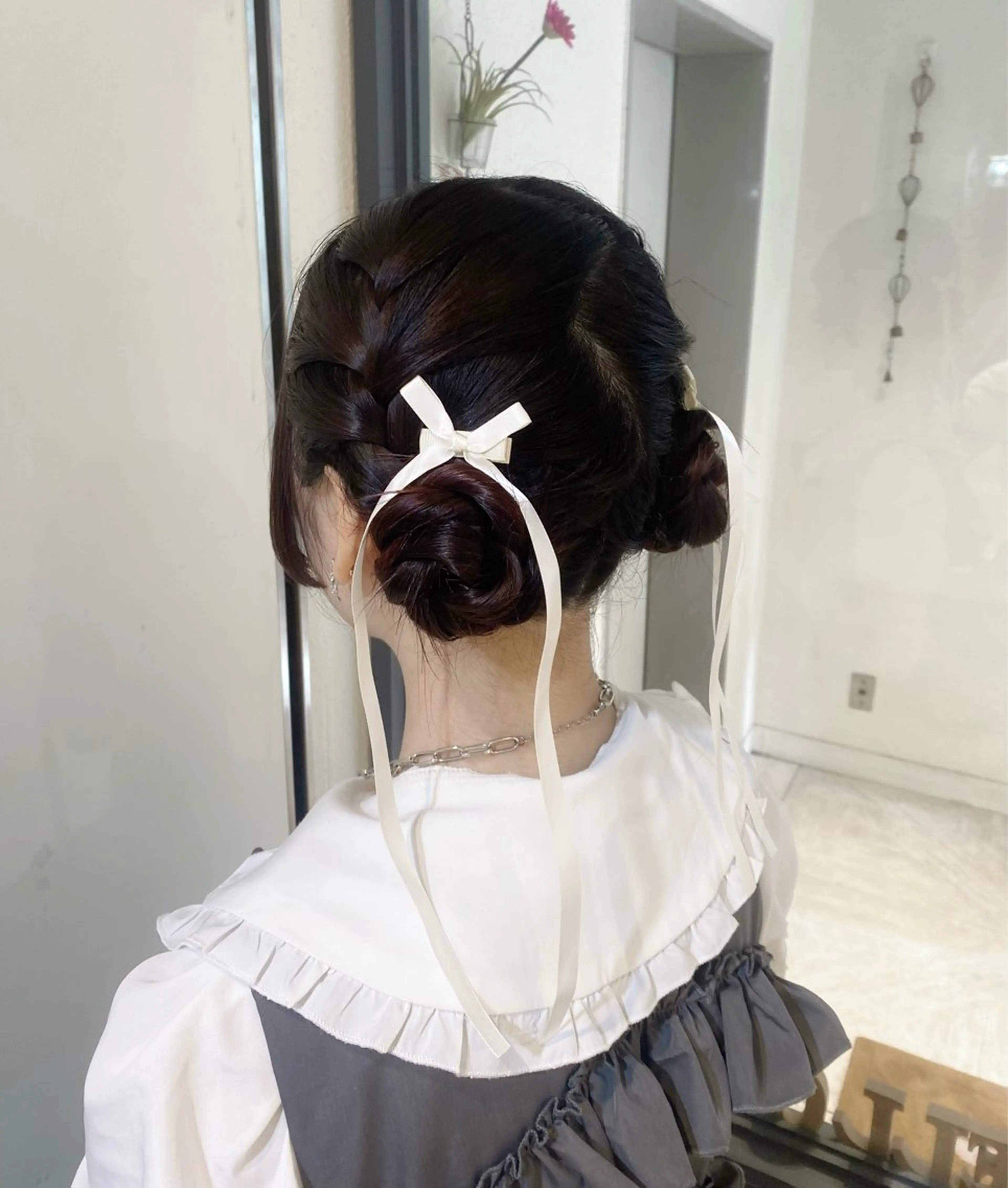ロング お団子ヘア ヘアセット ヘアメ🪄︎︎ ことり🐣のヘアスタイル