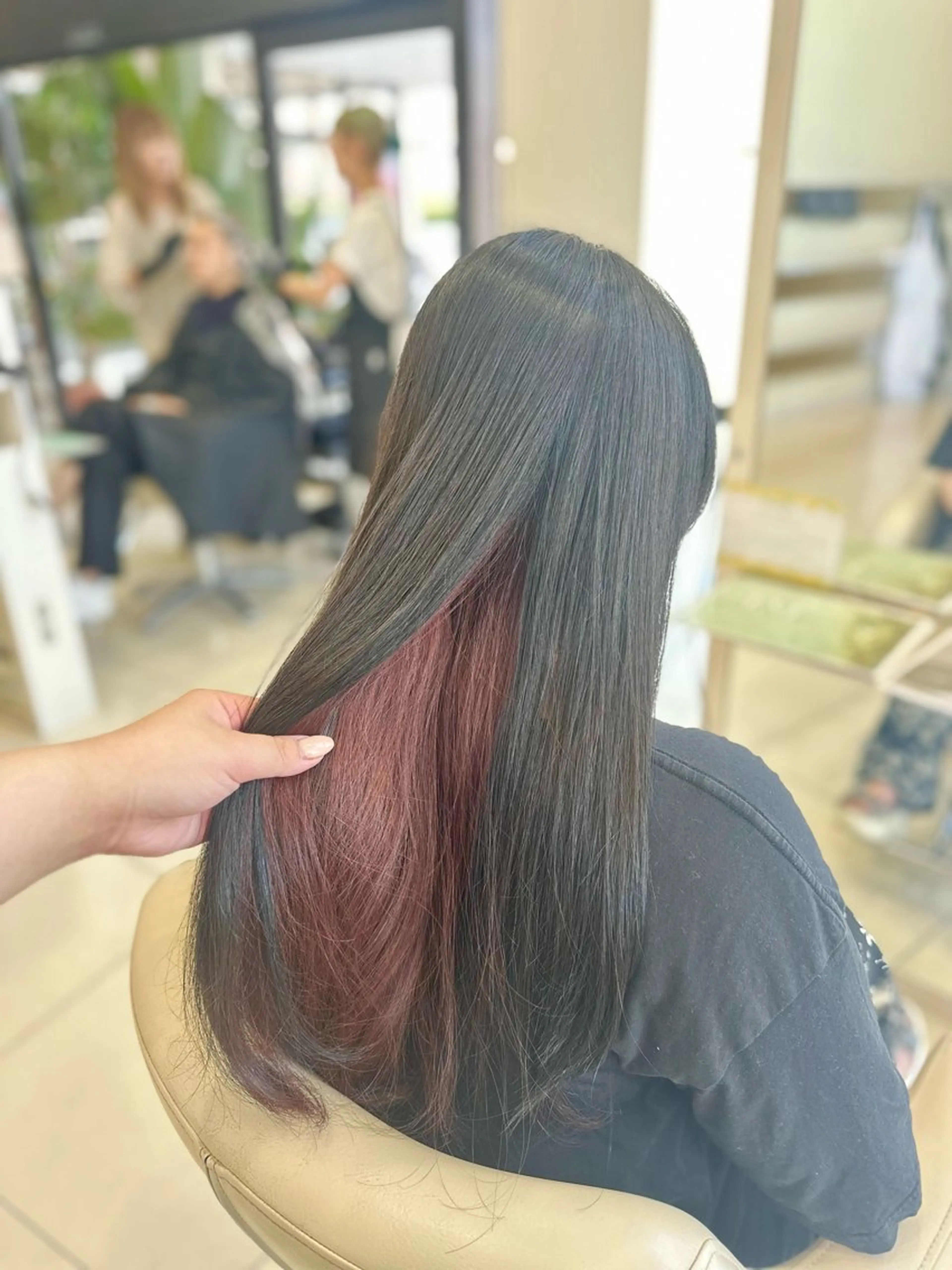 ロング ヘアカラー トリートメント アンフェリール原島店 ﾌｪﾙﾅﾝﾀﾞのヘアスタイル