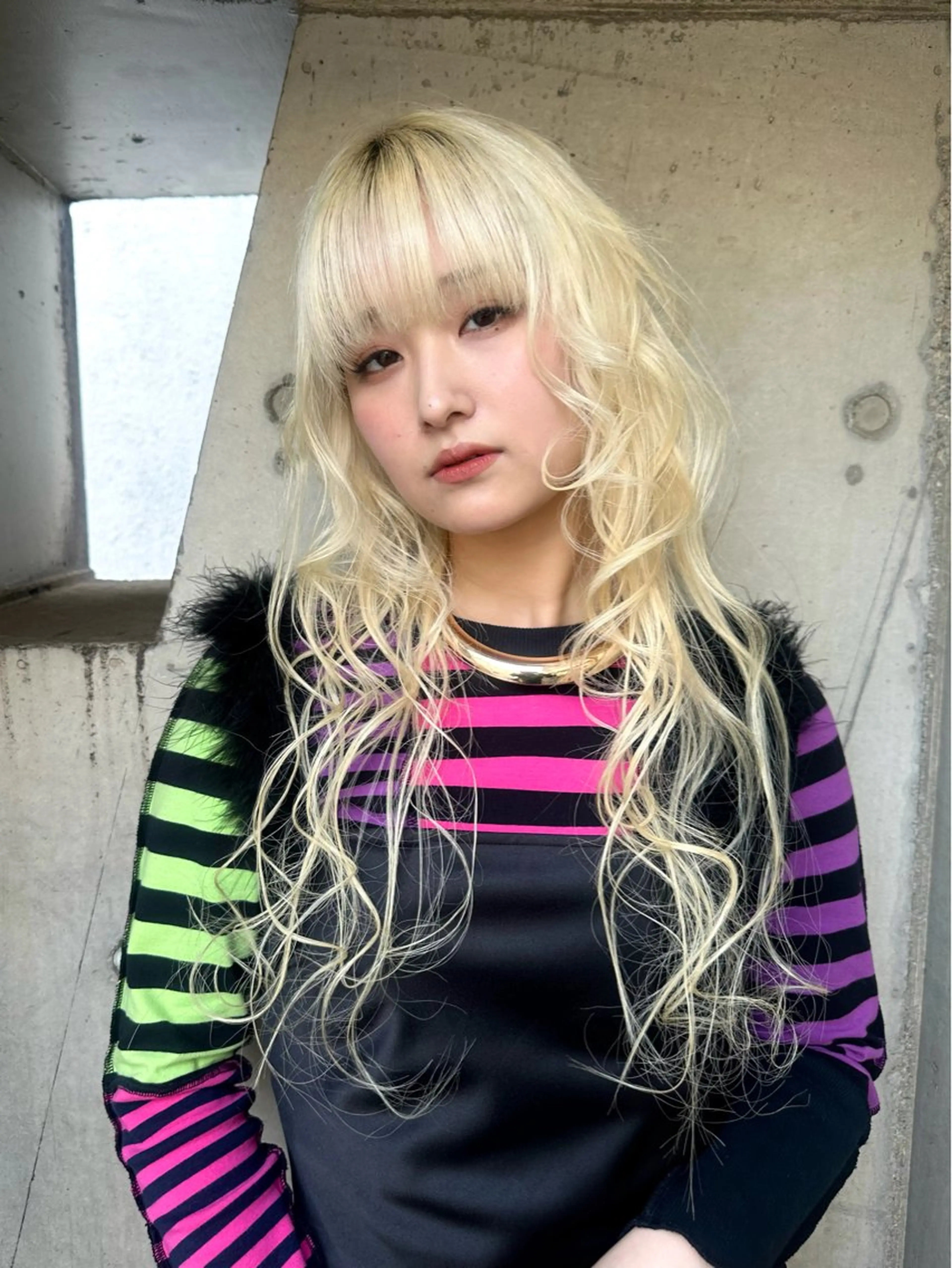 ロング ヘアカラー レイヤー/ハイトーン ✂︎ゆーぴ✂︎のヘアスタイル