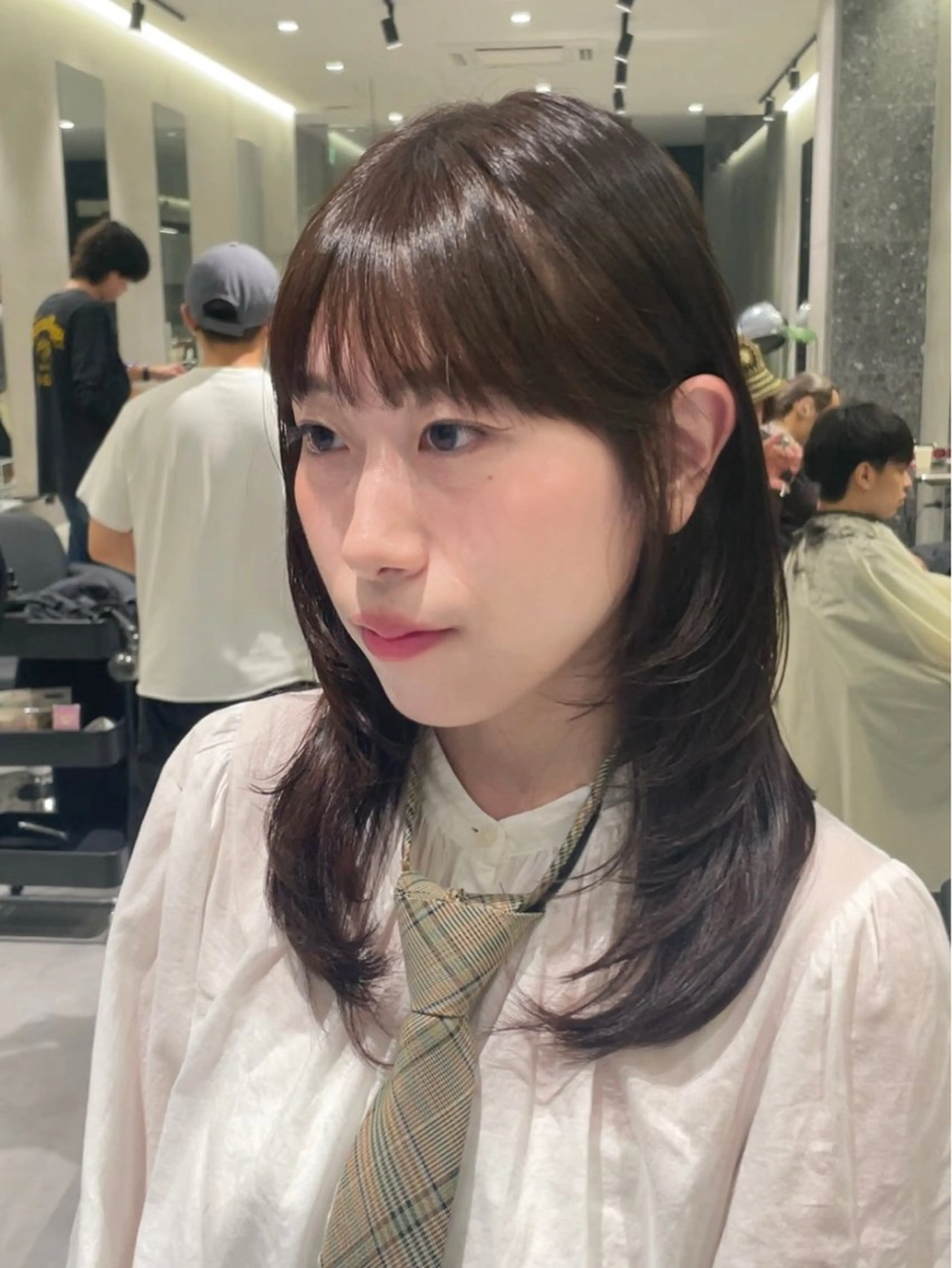【骨格診断付】似合わせ小顔レイヤー×艶カラー＋ケアTR🩵の写真