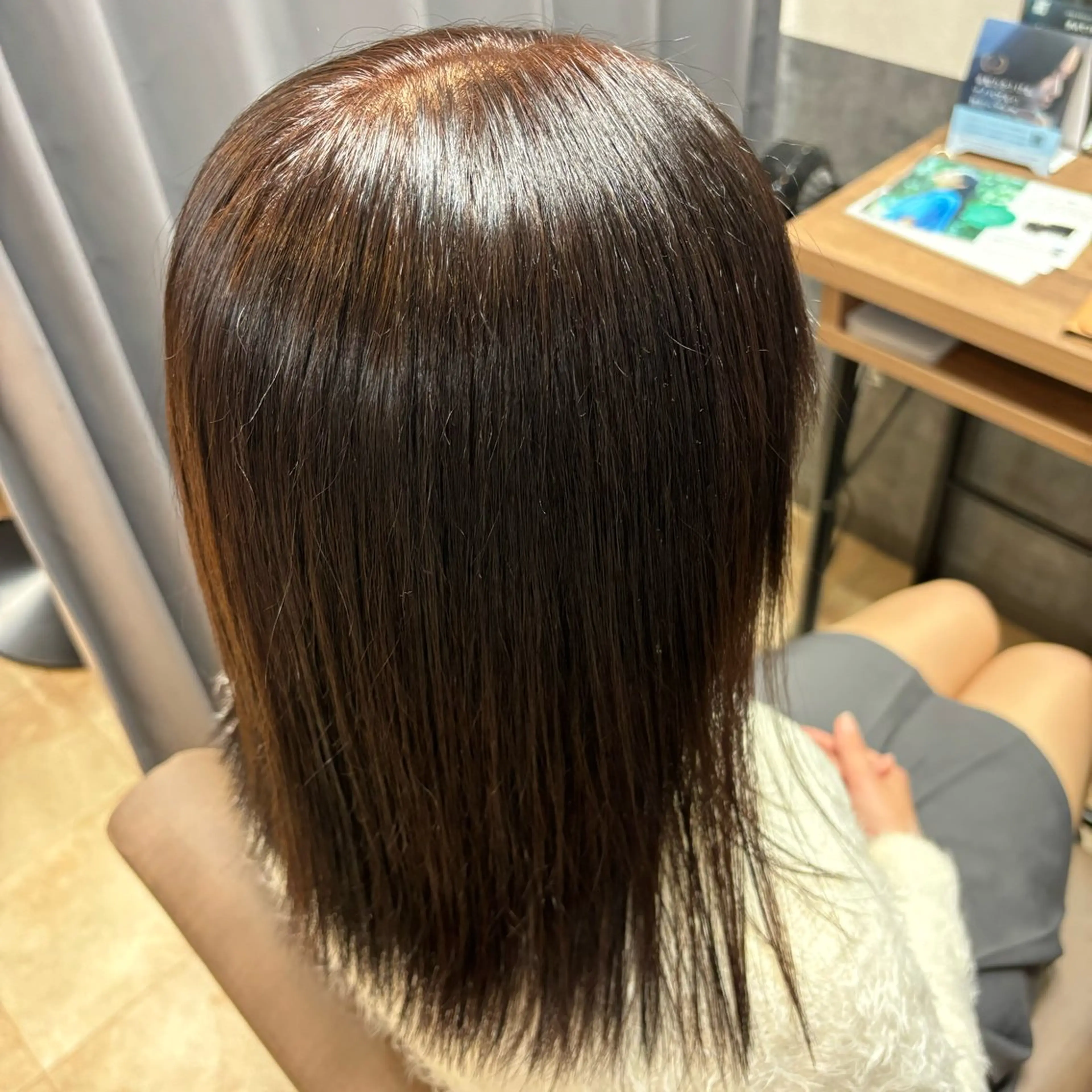 セミロング カラー パーマ 縮毛矯正 カット ヘアカラー 縮毛矯正 トリートメント 竹内 滉太のヘアスタイル