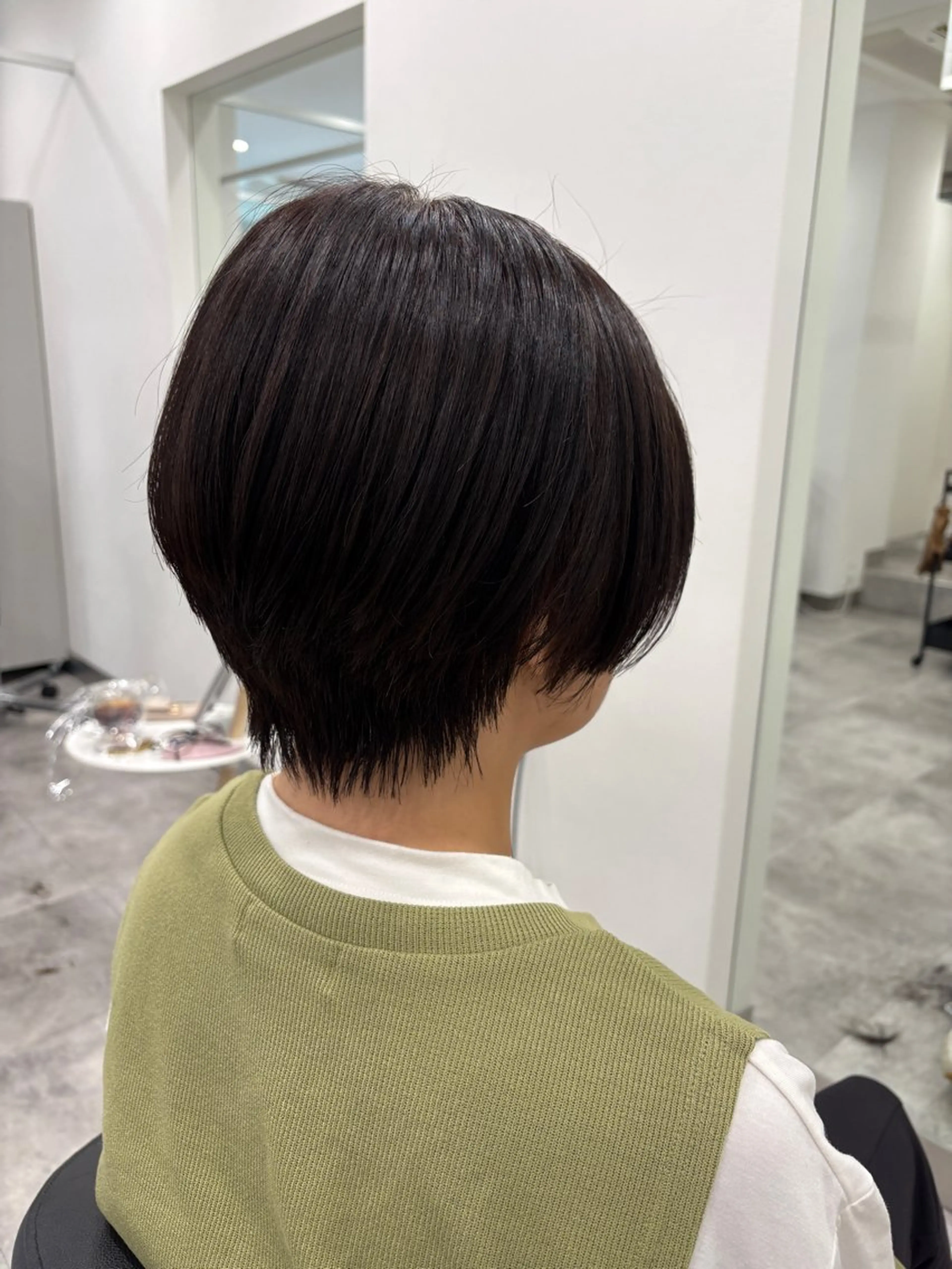 ショート カラー ブリーチ ケアブリーチ ボブ 韓国風ヘア レイヤーカット カット ヘアカラー トリートメント 💝似合わせカット& カラーＵｒｕｎａ💝のヘアスタイル