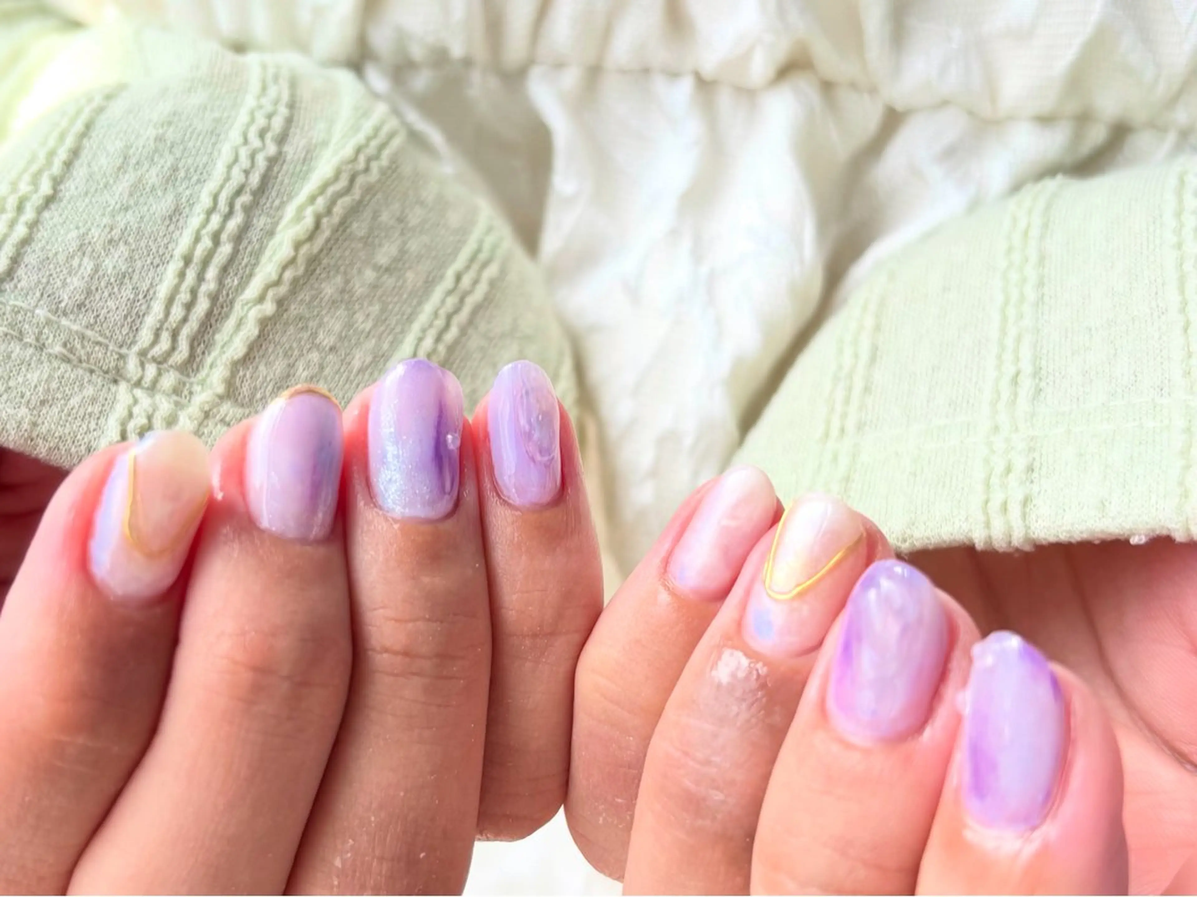 ネイル アートネイル ジェルネイル 持ち込み ニュアンスネイル パラジェル Salute本店 🦋仲原里佳のネイルデザイン