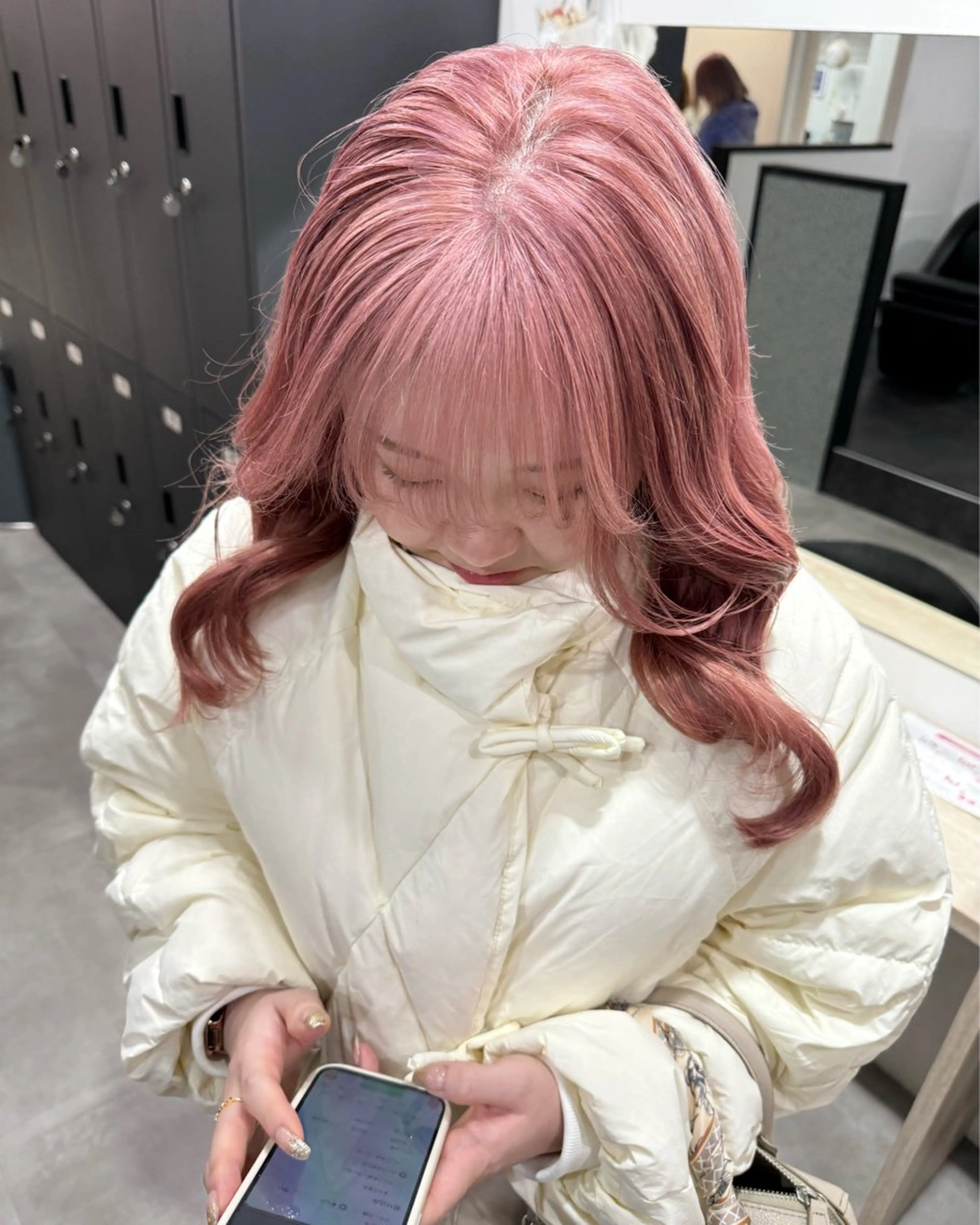 セミロング カラー ヘアカラー トリートメント ダブルカラー🩰 CHIHIRO👒のヘアスタイル