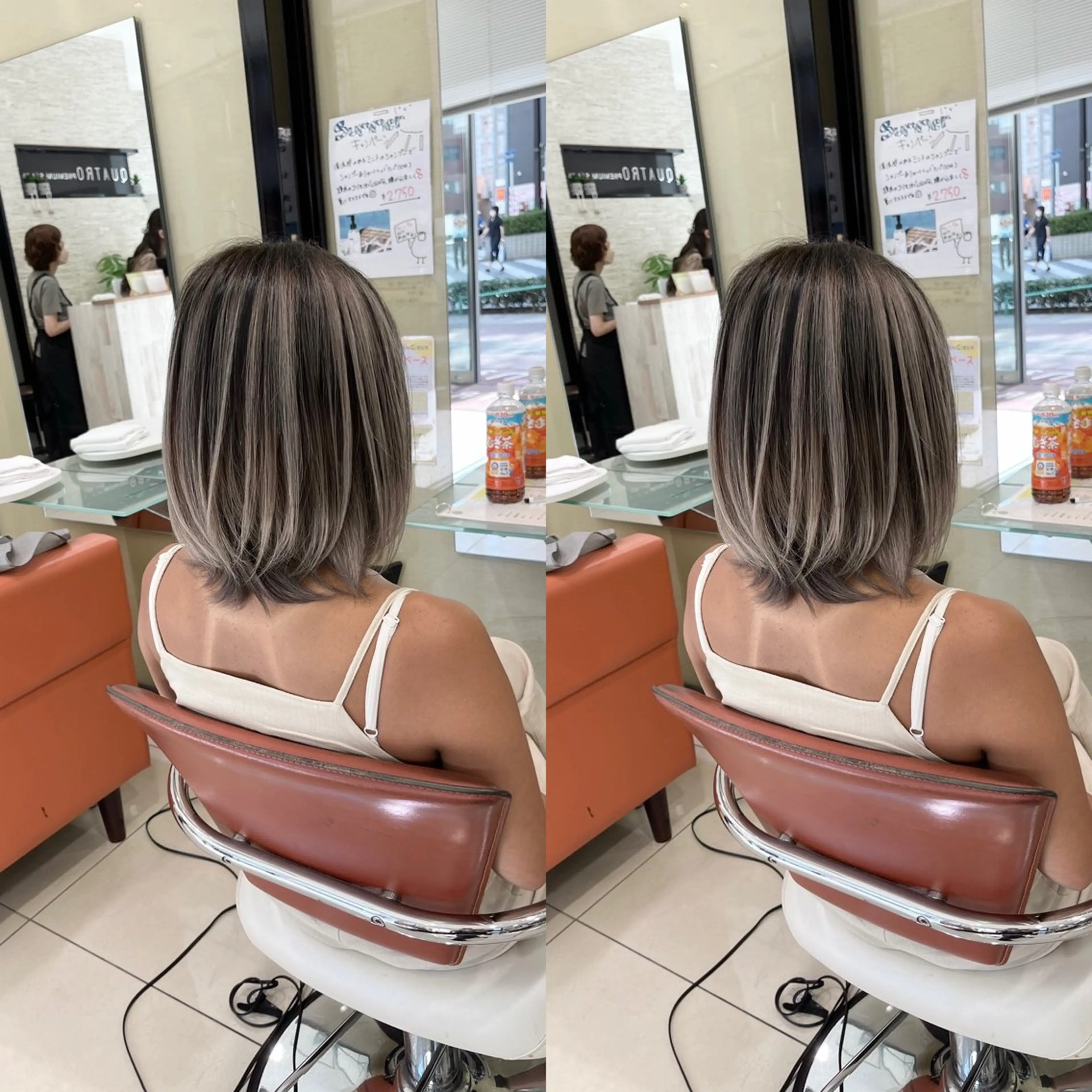 ミディアム ヘアカラー トリートメント Y Uのヘアスタイル