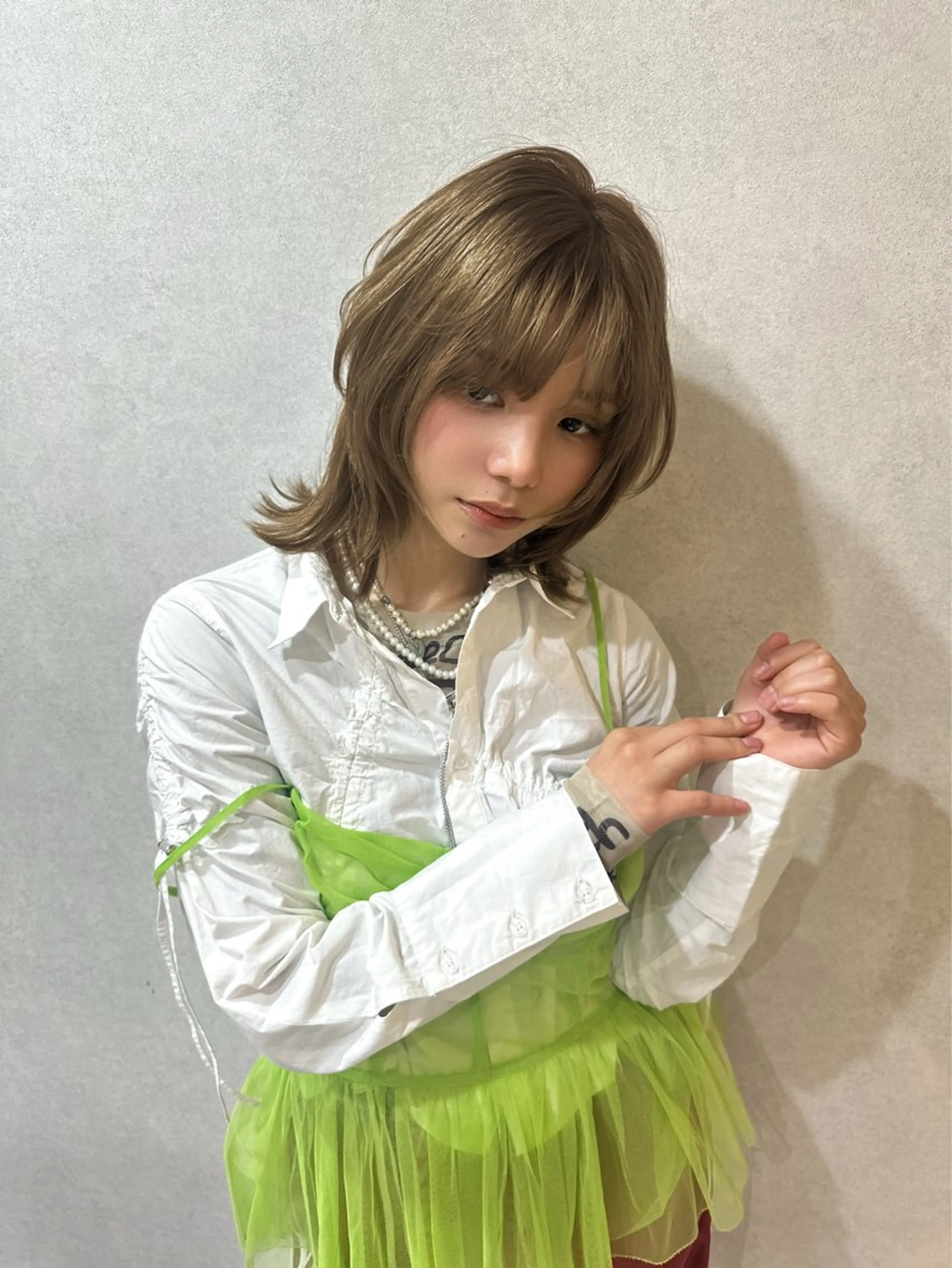 【撮影させて頂ける方限定】ブリーチなしダブルカラー＋カットの写真