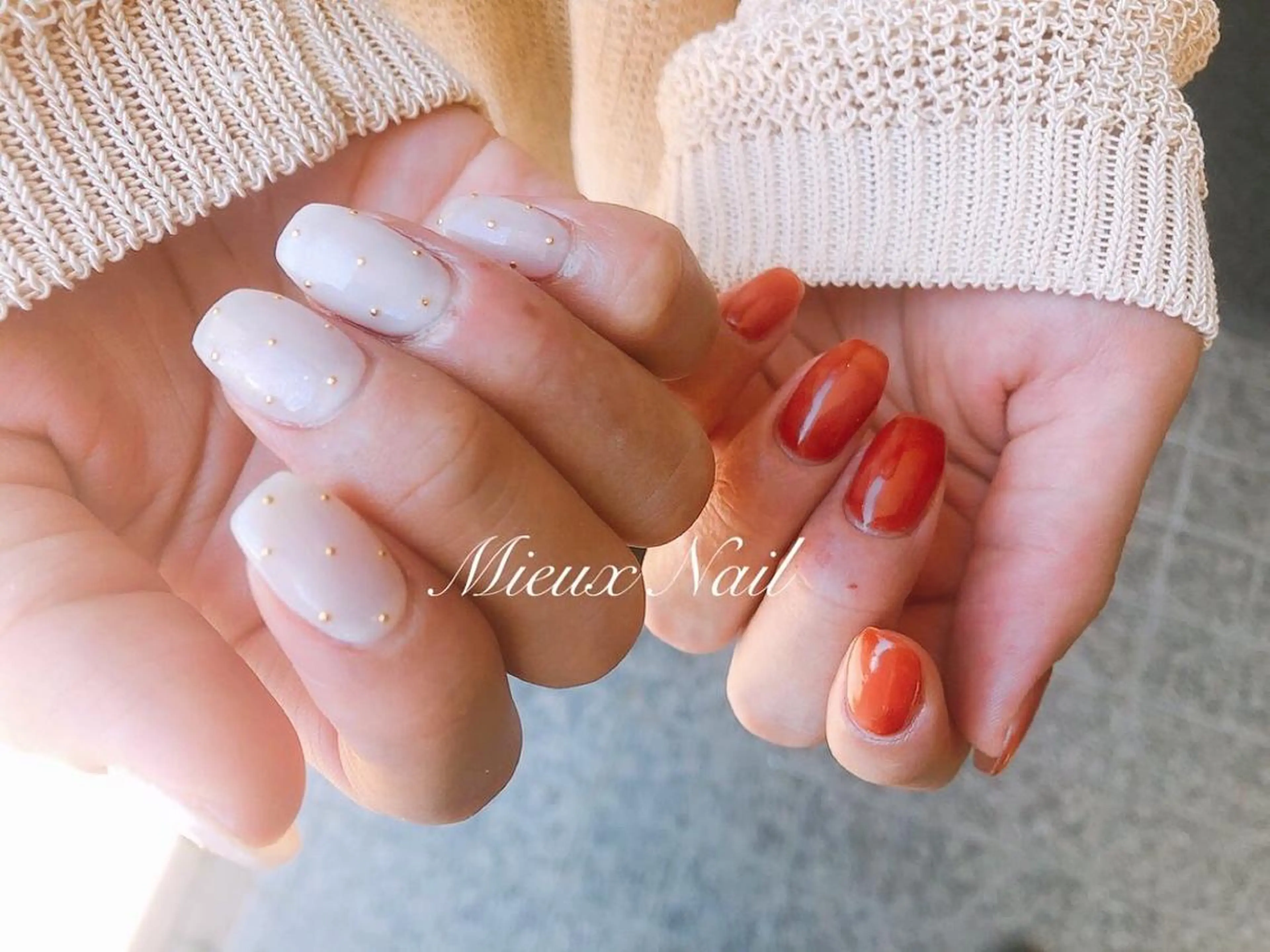 ネイル ドット ハンドネイル 市川 麻衣子のネイルデザイン