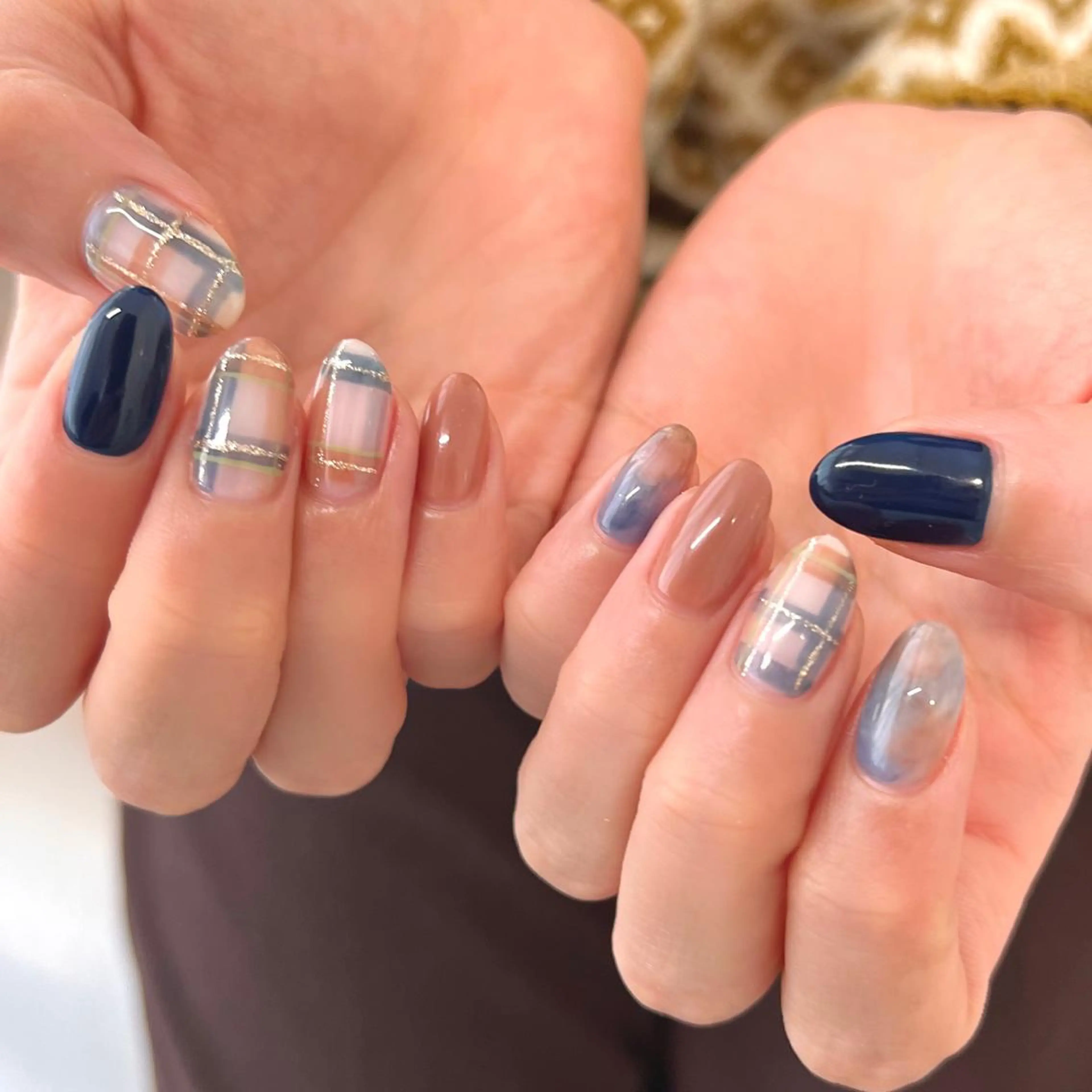 セミロング ネイル マツエク・マツパ ハンドネイル REVIA_nail maiのネイルデザイン